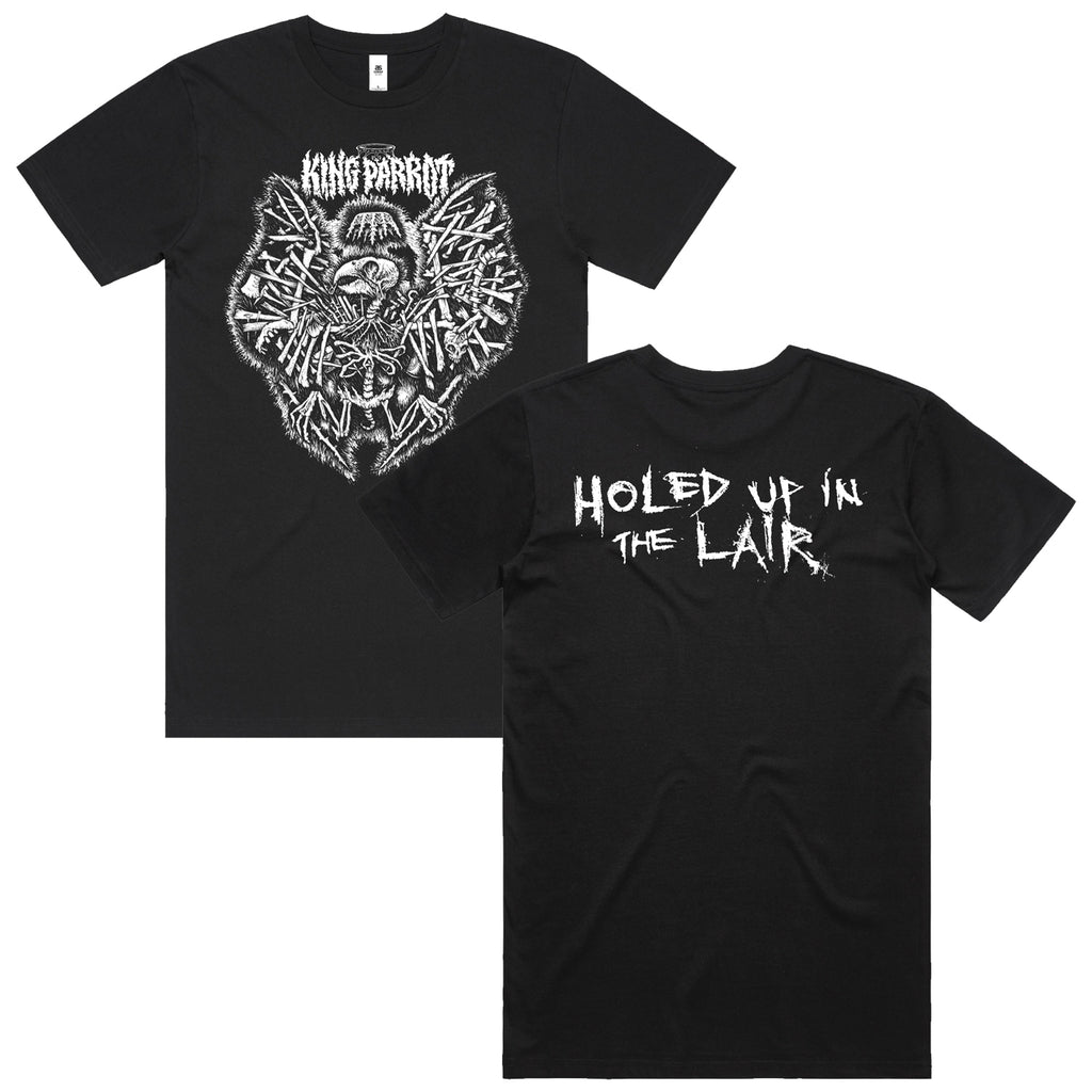 King Parrot - Holed Up in the Lair T-Shirt (Black)