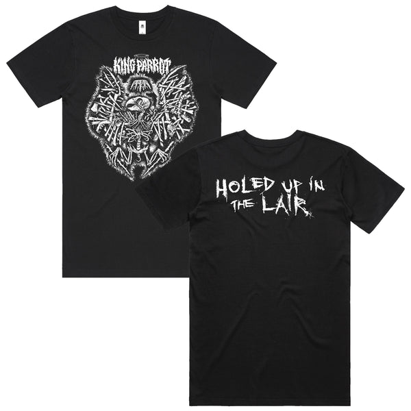 King Parrot - Holed Up in the Lair T-Shirt (Black)