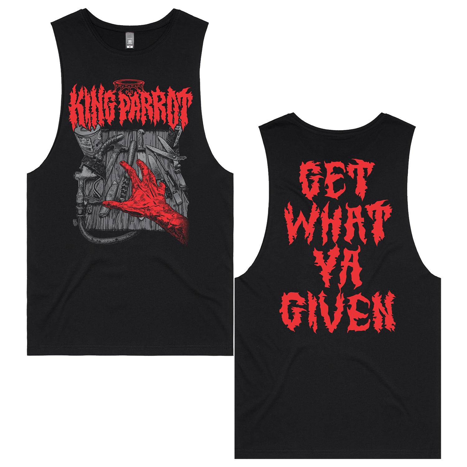 King Parrot - Get What Ya Given Tank (Black)