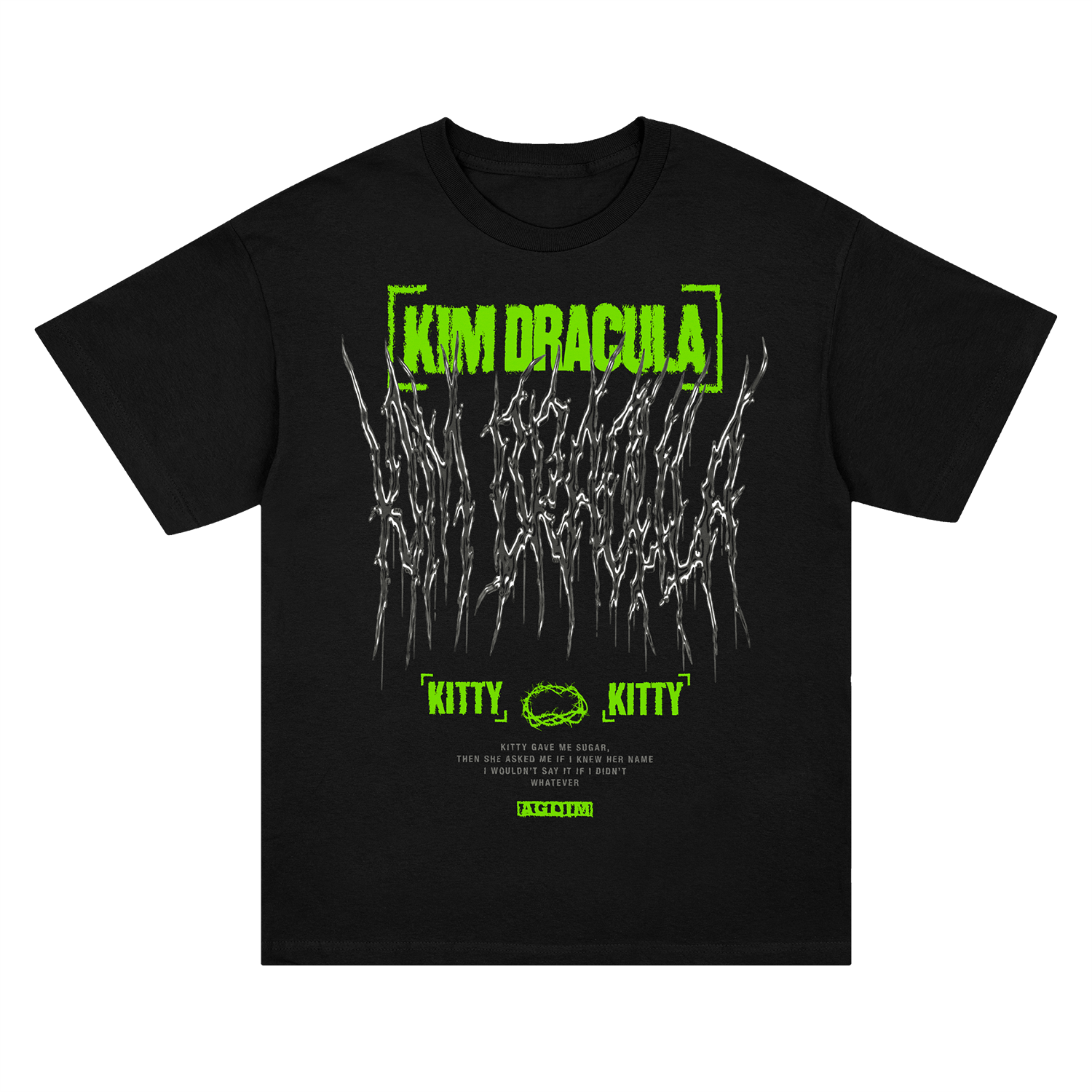 Kim Dracula - Kitty Kitty Tee (Black)