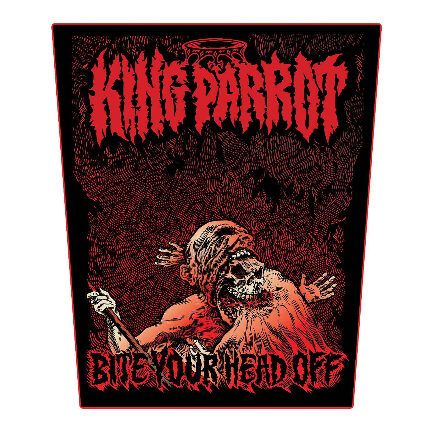 King Parrot - Bite Your Head Off (14th Anniv.) Back Patch