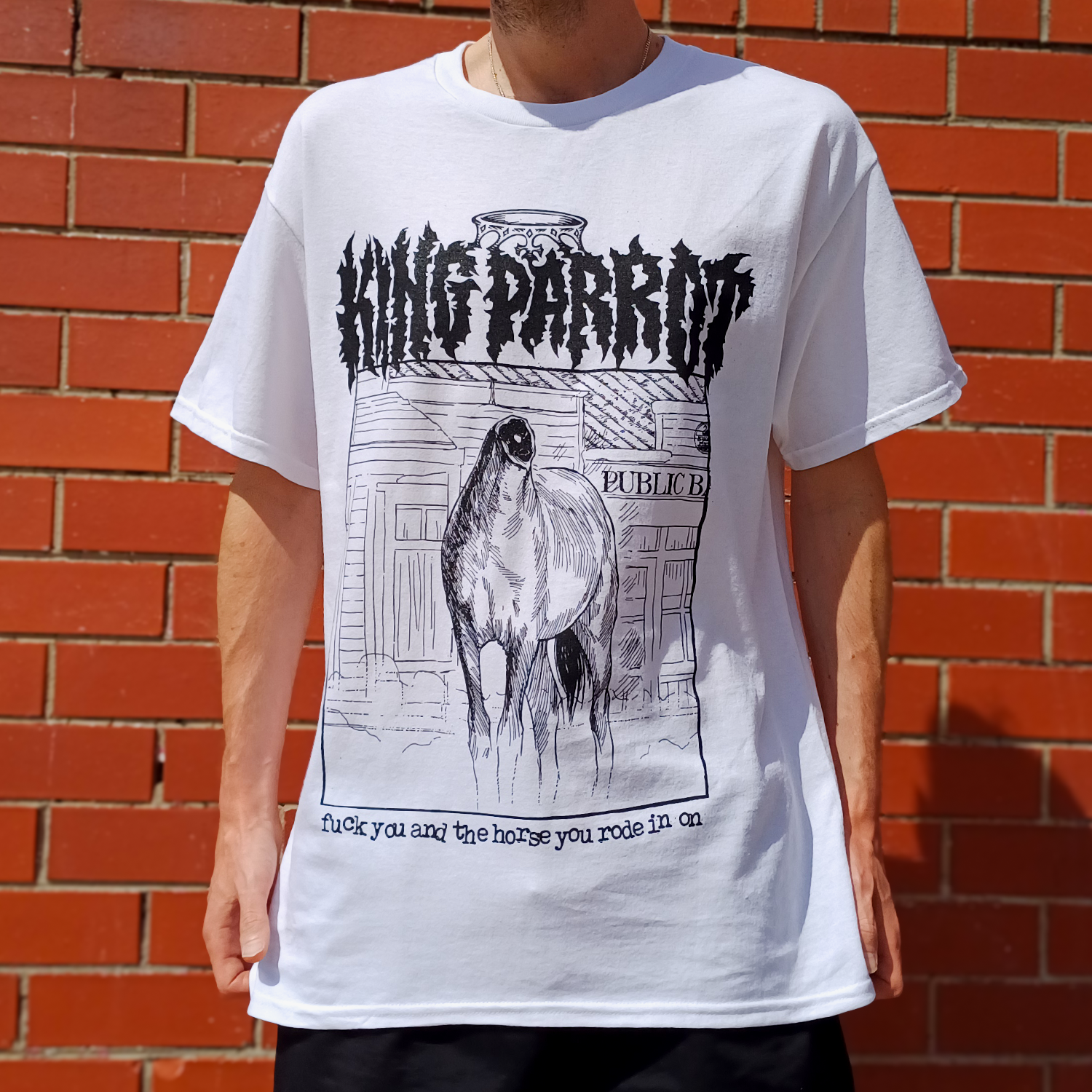 King Parrot - Horse T-Shirt (White)