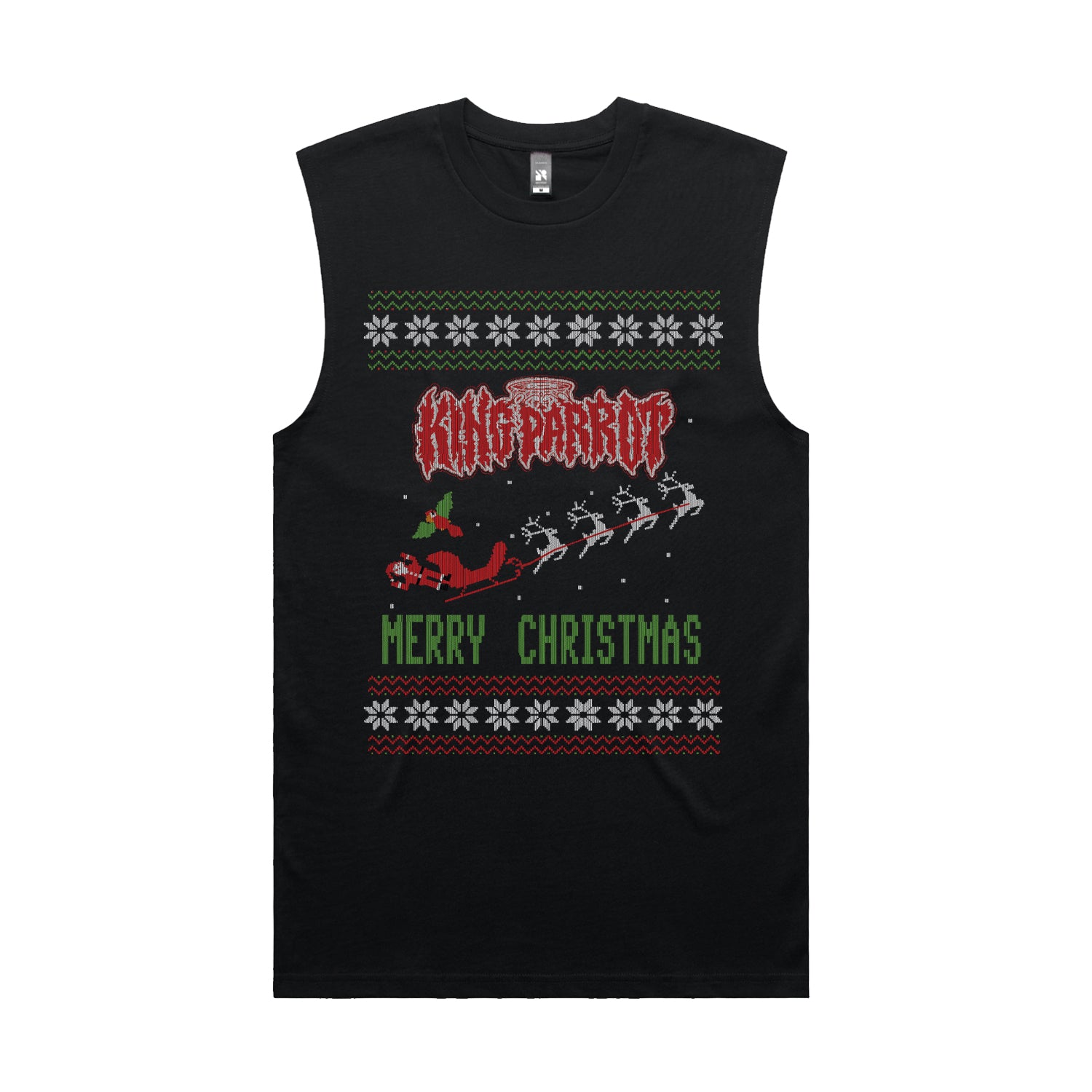 King Parrot - Xmas Tank (Black)