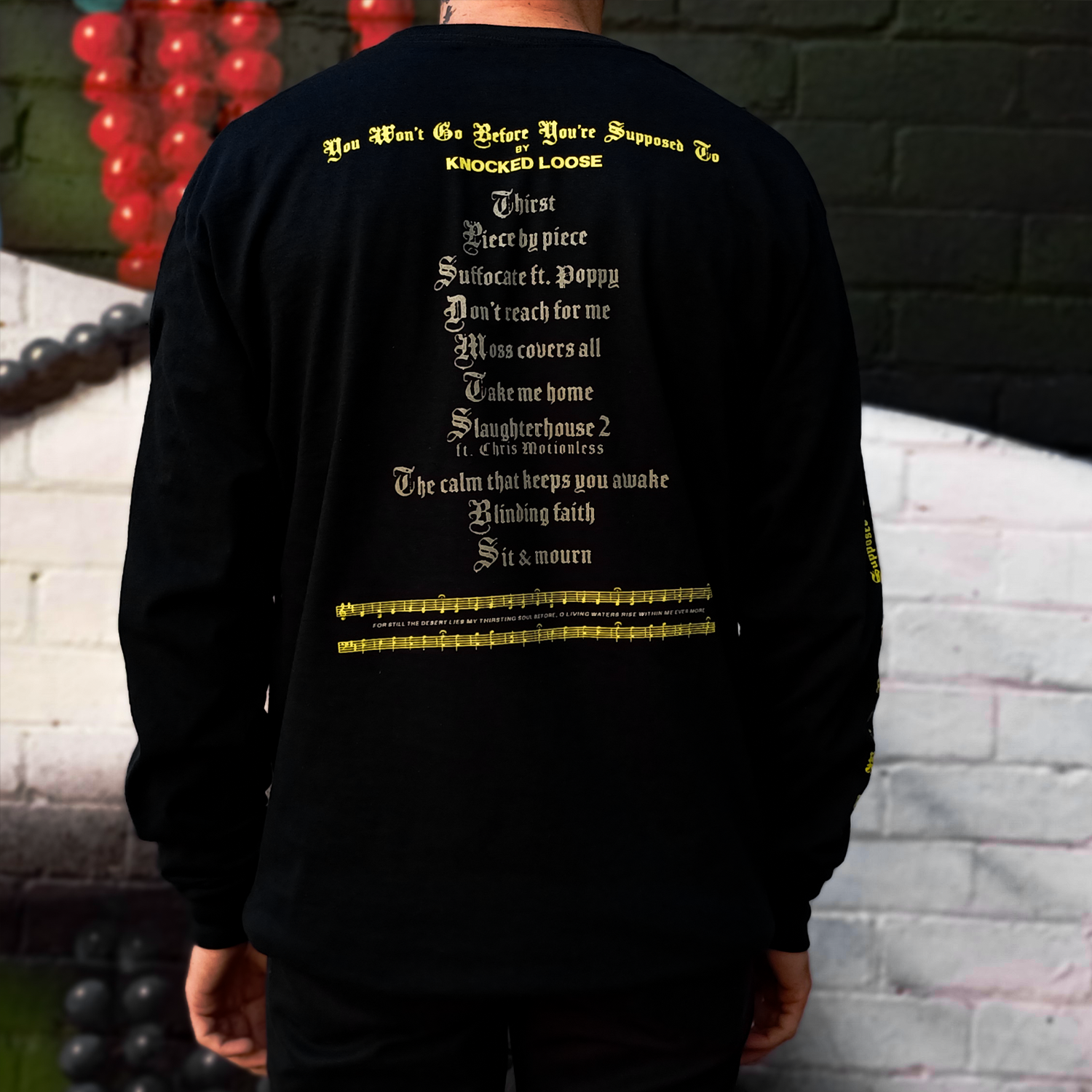 Knocked Loose - You Won’t Go Before You’re Supposed To Longsleeve (Black)