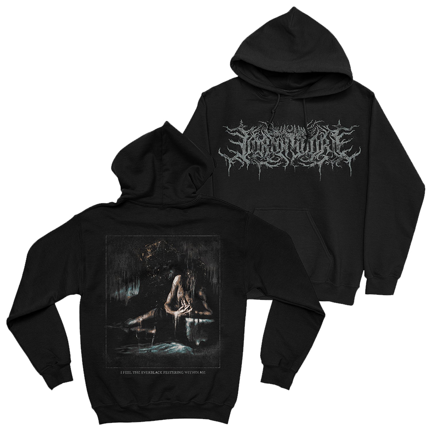 Lorna Shore - I Feel The Everblack Festering Within Me Cover Pullover Hoodie (Black)