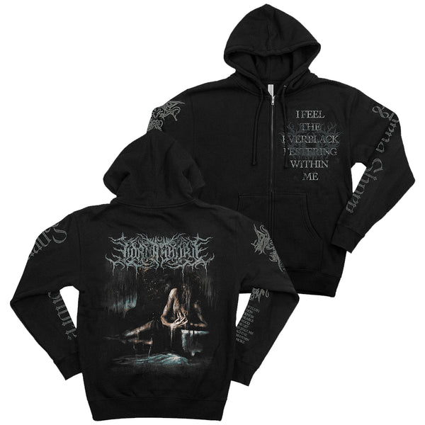 Lorna Shore - I Feel The Everblack Festering Within Me Cover Zip Up Hoodie (Black)