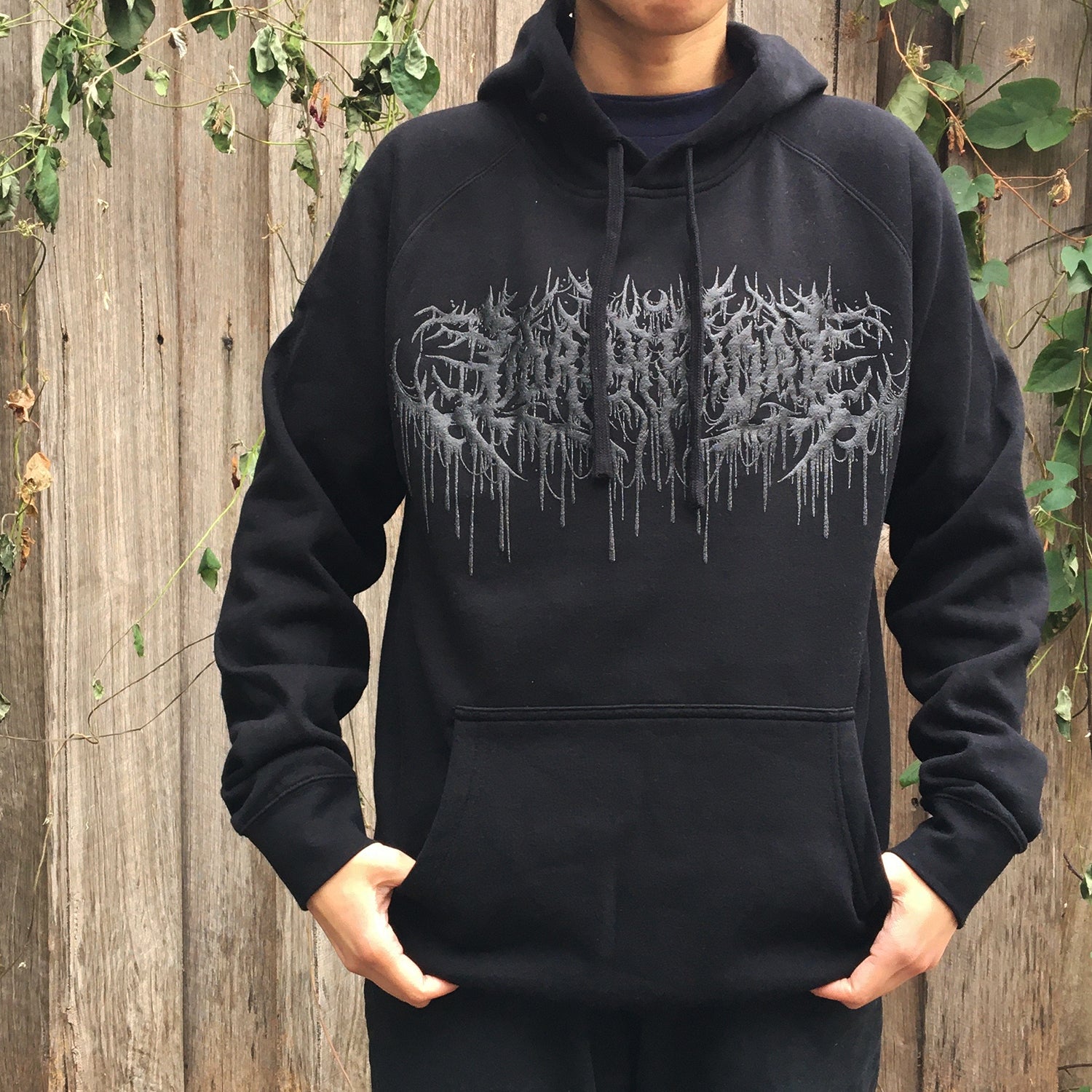 Lorna Shore - Pain Remains Black Puff Print Hoodie (Black)