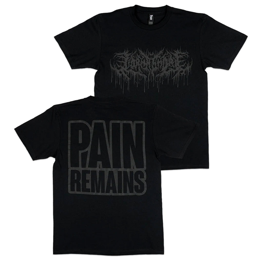 Lorna Shore - Pain Remains Black Puff Print T-Shirt (Black)