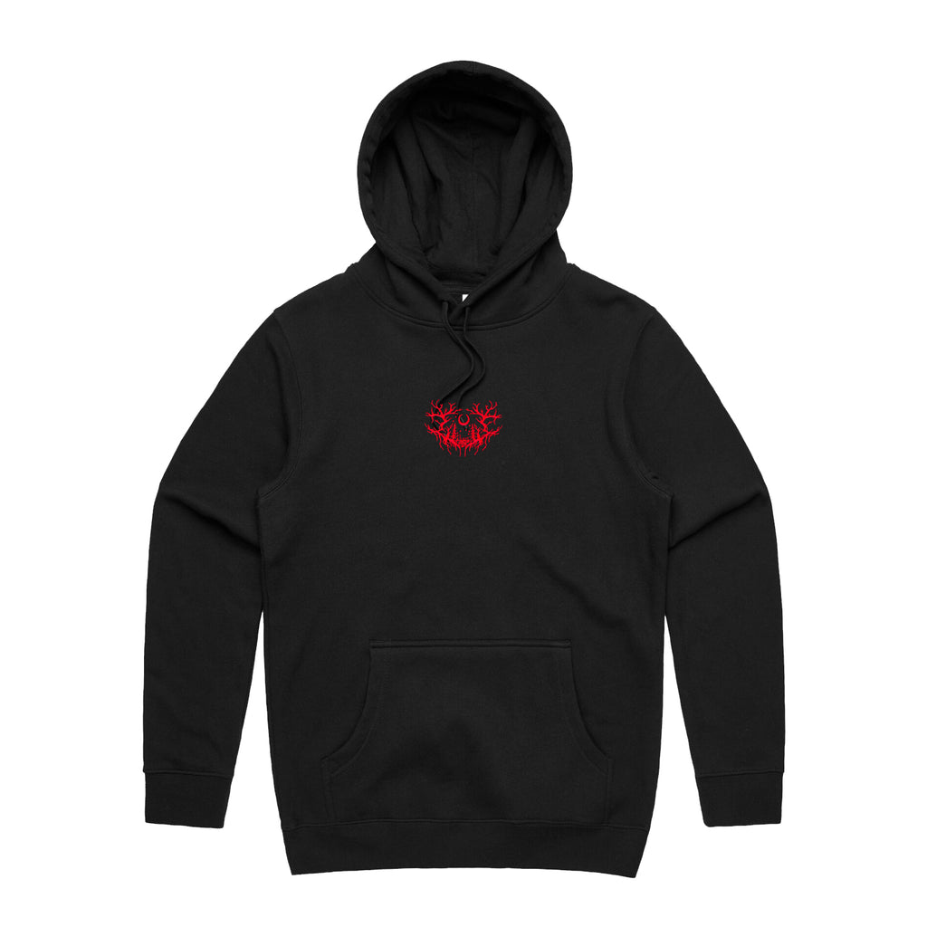 Embroidered Puff Hoodie (Black)