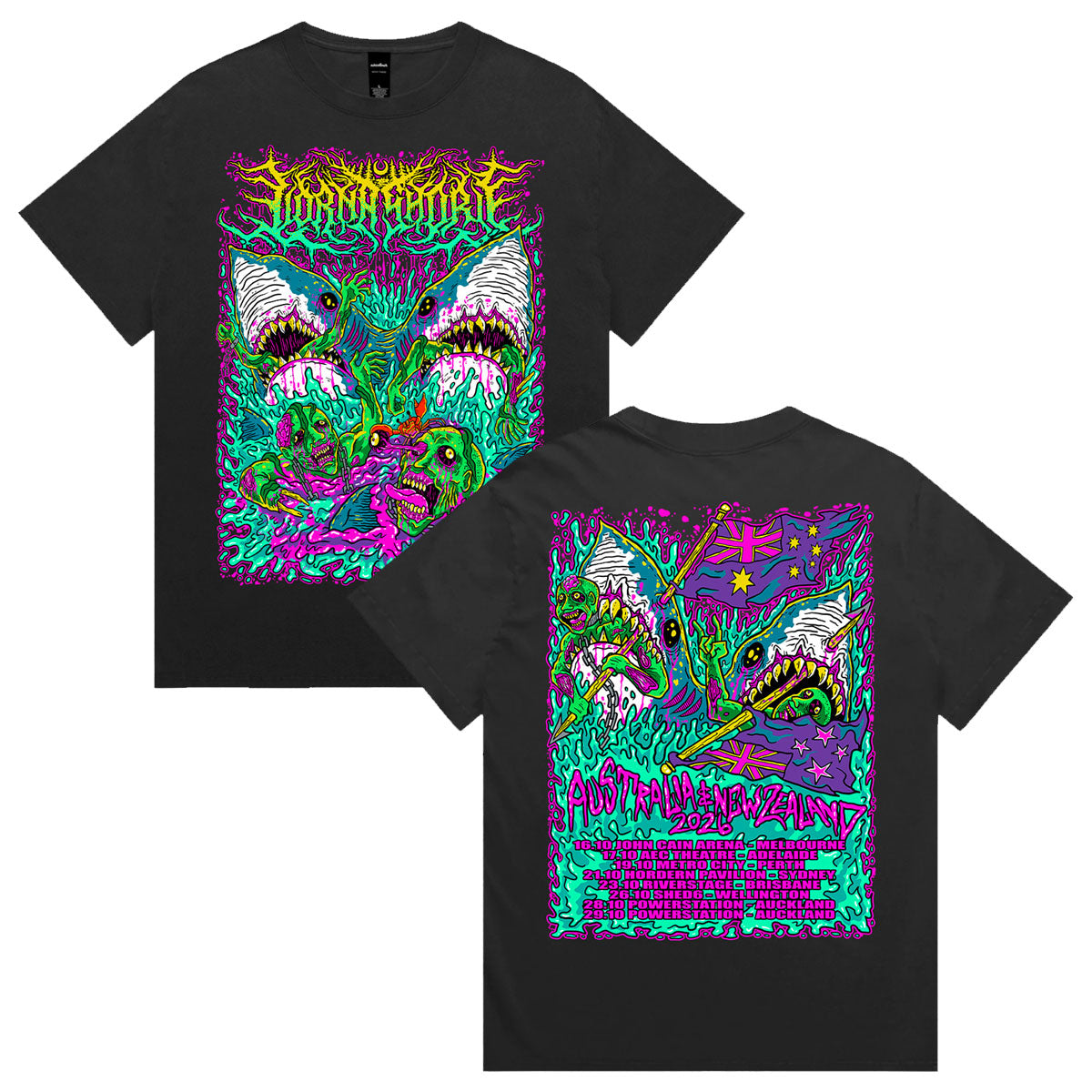Lorna Shore - AUS 2026 Tour T-Shirt (Black)