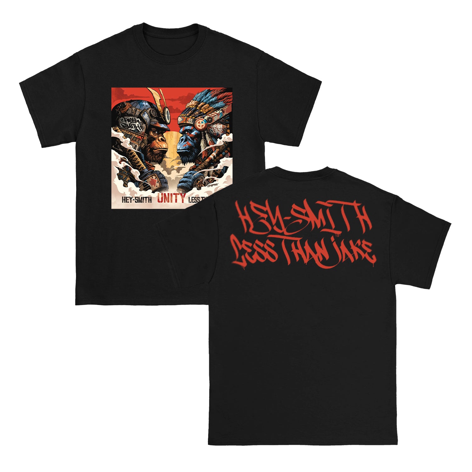 Less Than Jake / HEY-SMITH - Unity Split T-Shirt (Black)