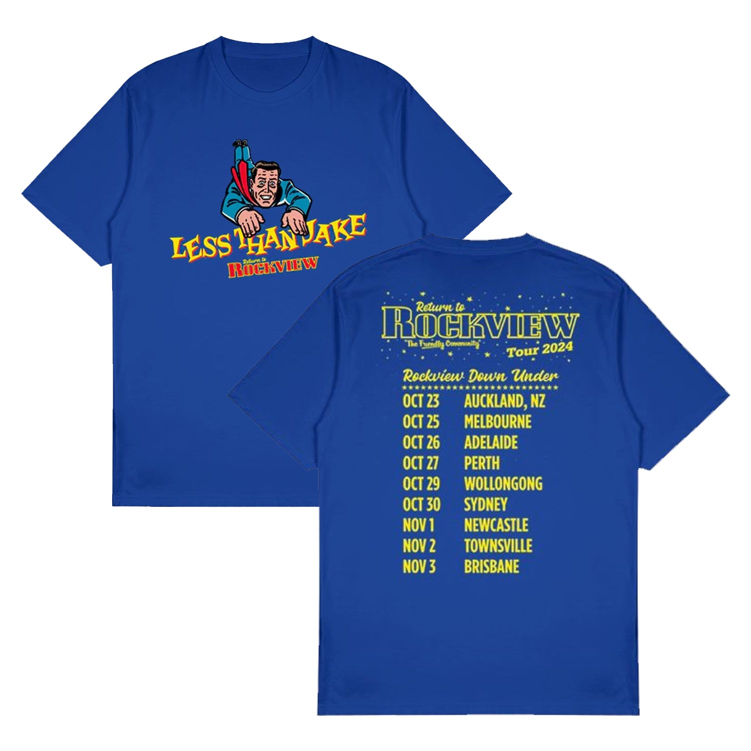 Less Than Jake - Hello Rockview T-Shirt (Blue)