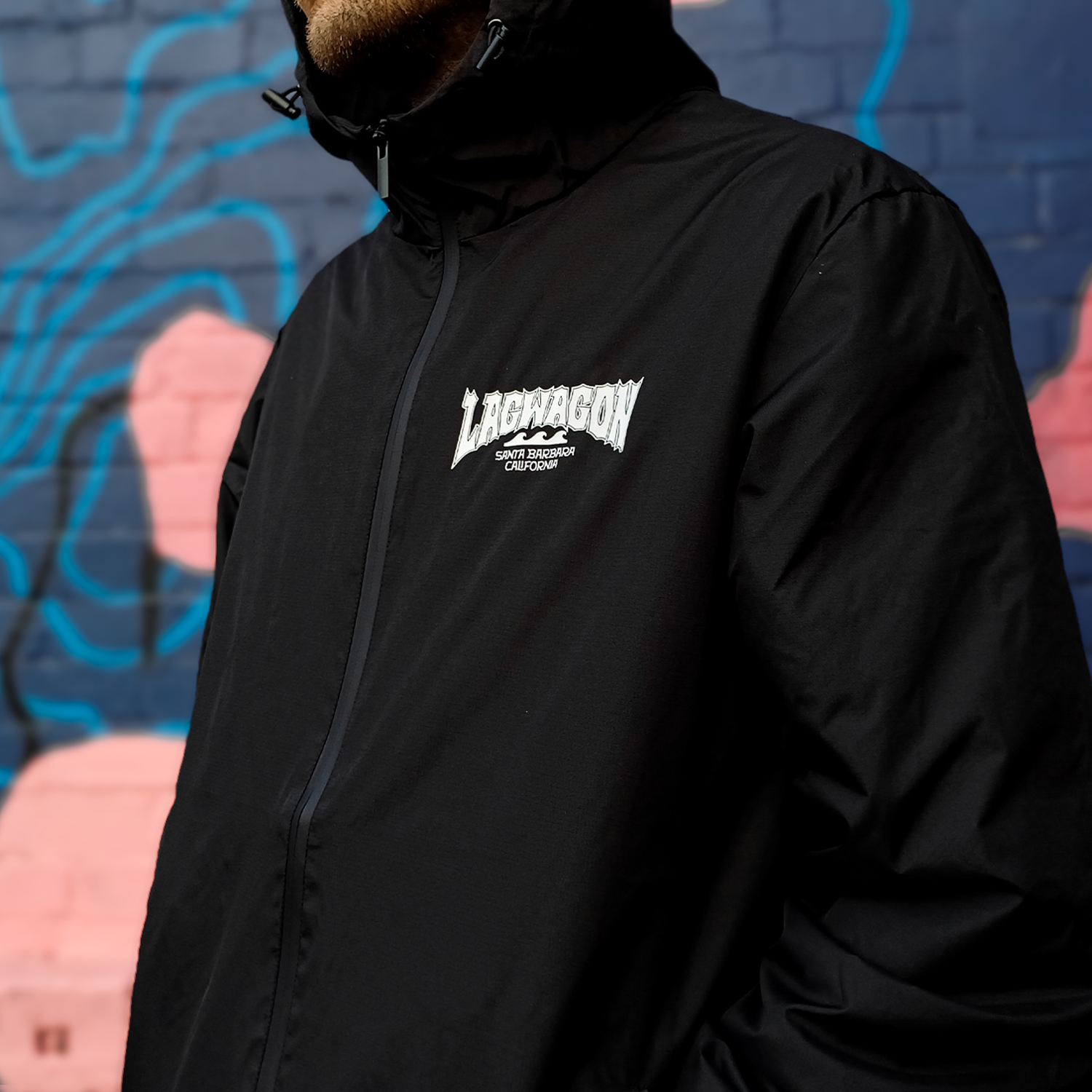 Lagwagon - Surf Windbreaker (Black)