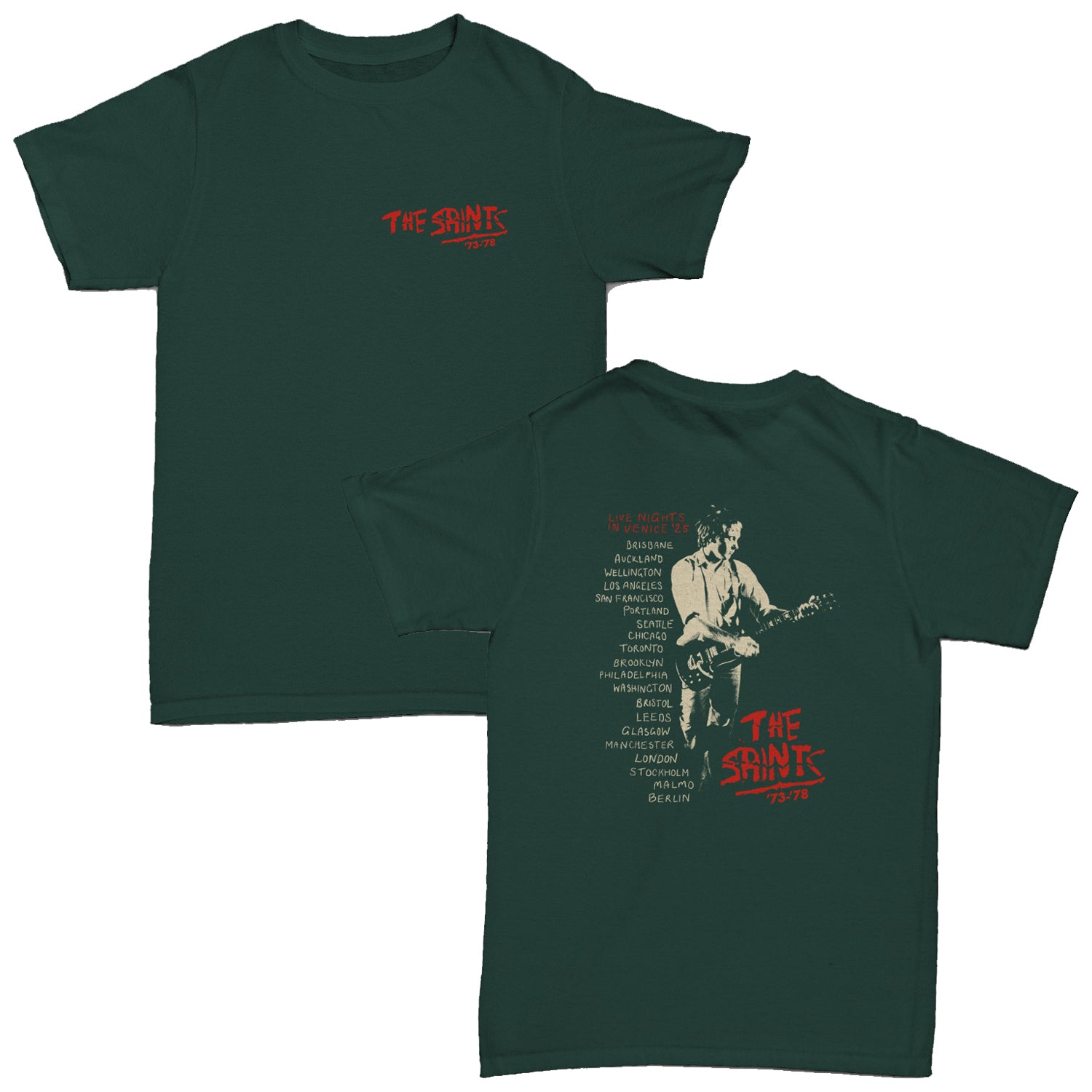 The Saints ’73-’78 - Live Nights in Venice '25 Tour T-Shirt (Jade)