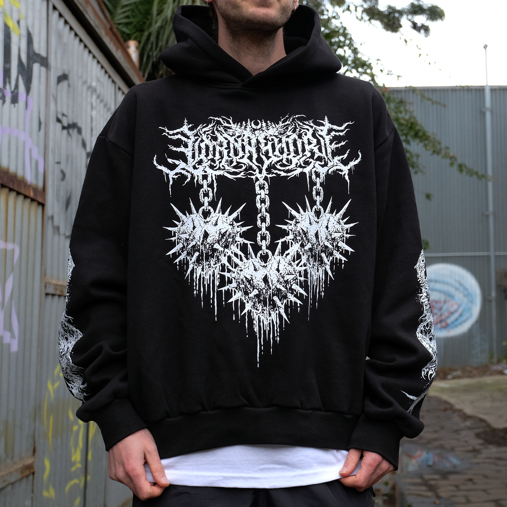 Lorna Shore - Spiked Heart Hoodie (Black)