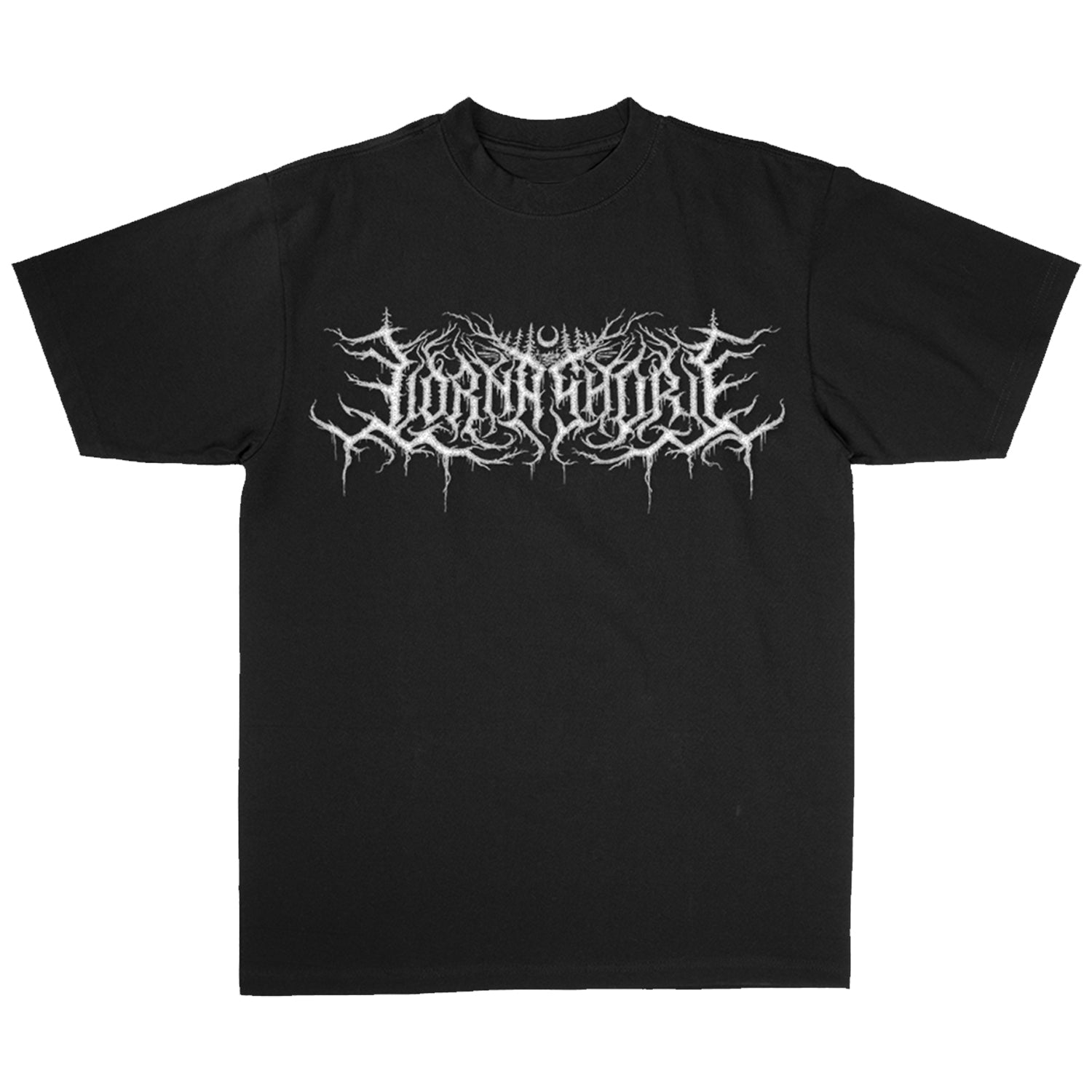Lorna Shore - White Logo Puff Print T-Shirt (Black)
