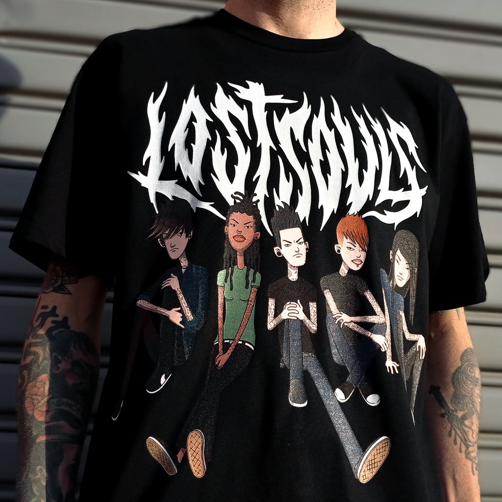 Lost Souls - Gang Sitting T-Shirt (Black)