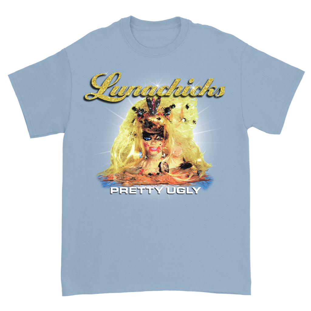 Lunachicks - Pretty Ugly Unisex T-Shirt (Light Blue)