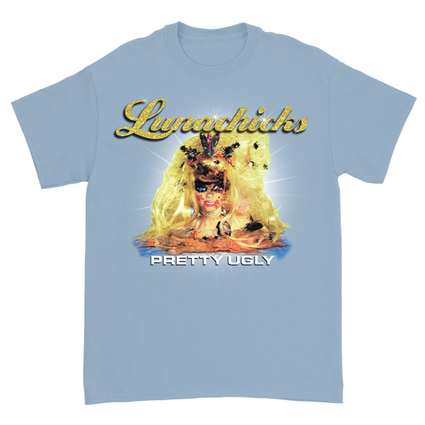 Lunachicks - Pretty Ugly Unisex T-Shirt (Light Blue)