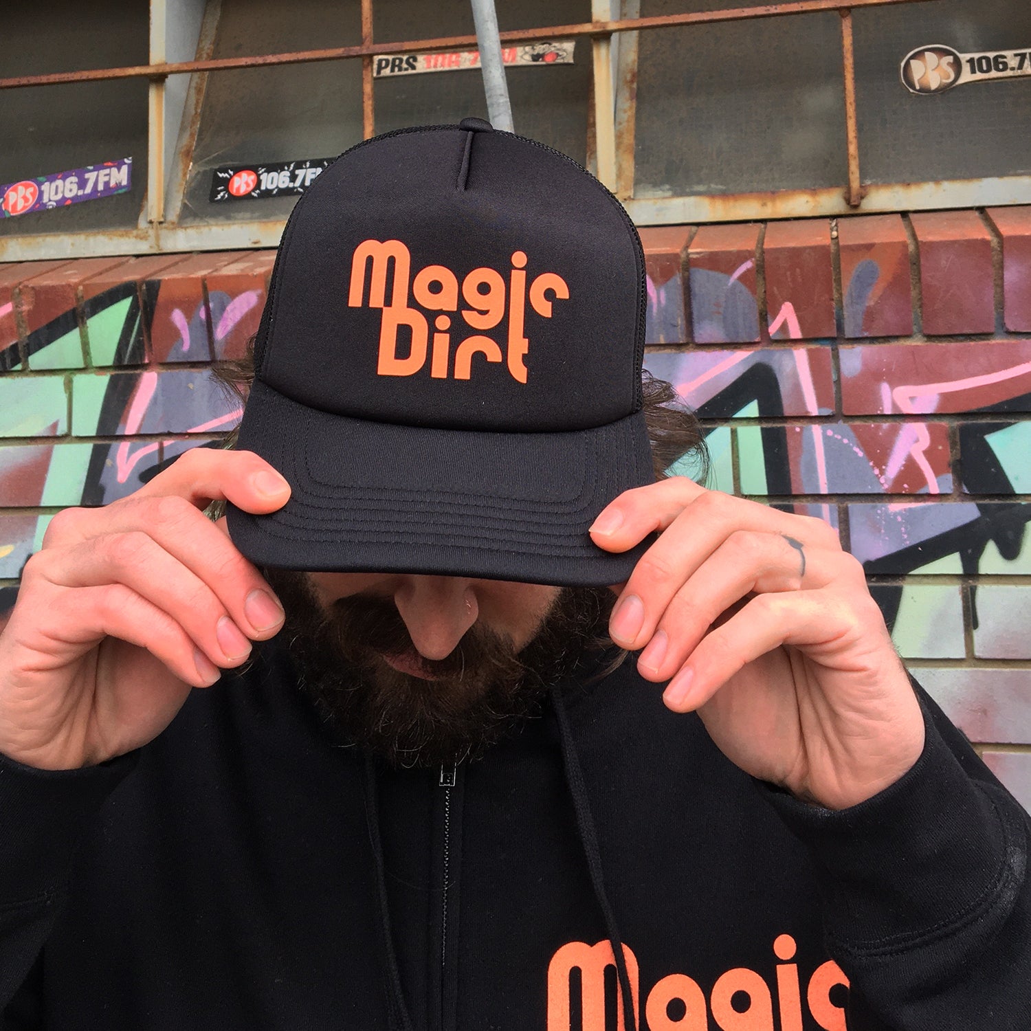 Magic Dirt - Magic Dirt Logo Trucker Hat (Black)