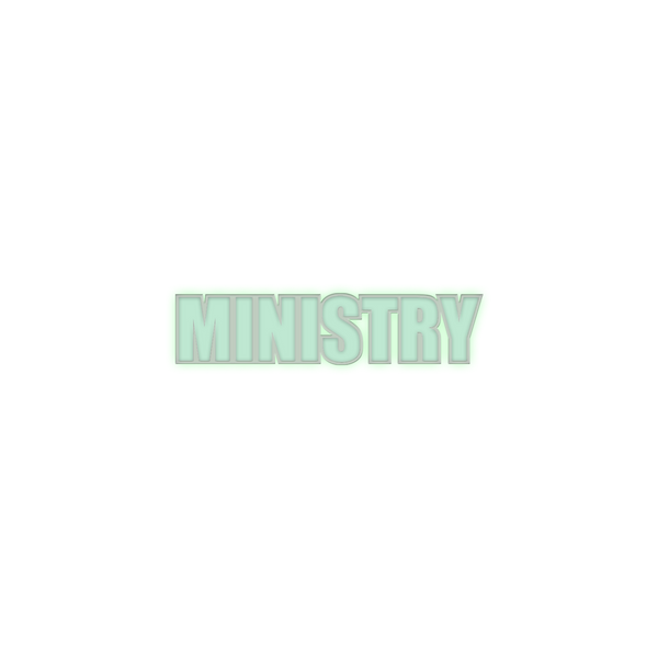 Ministry - Bold Logo Enamel Pin