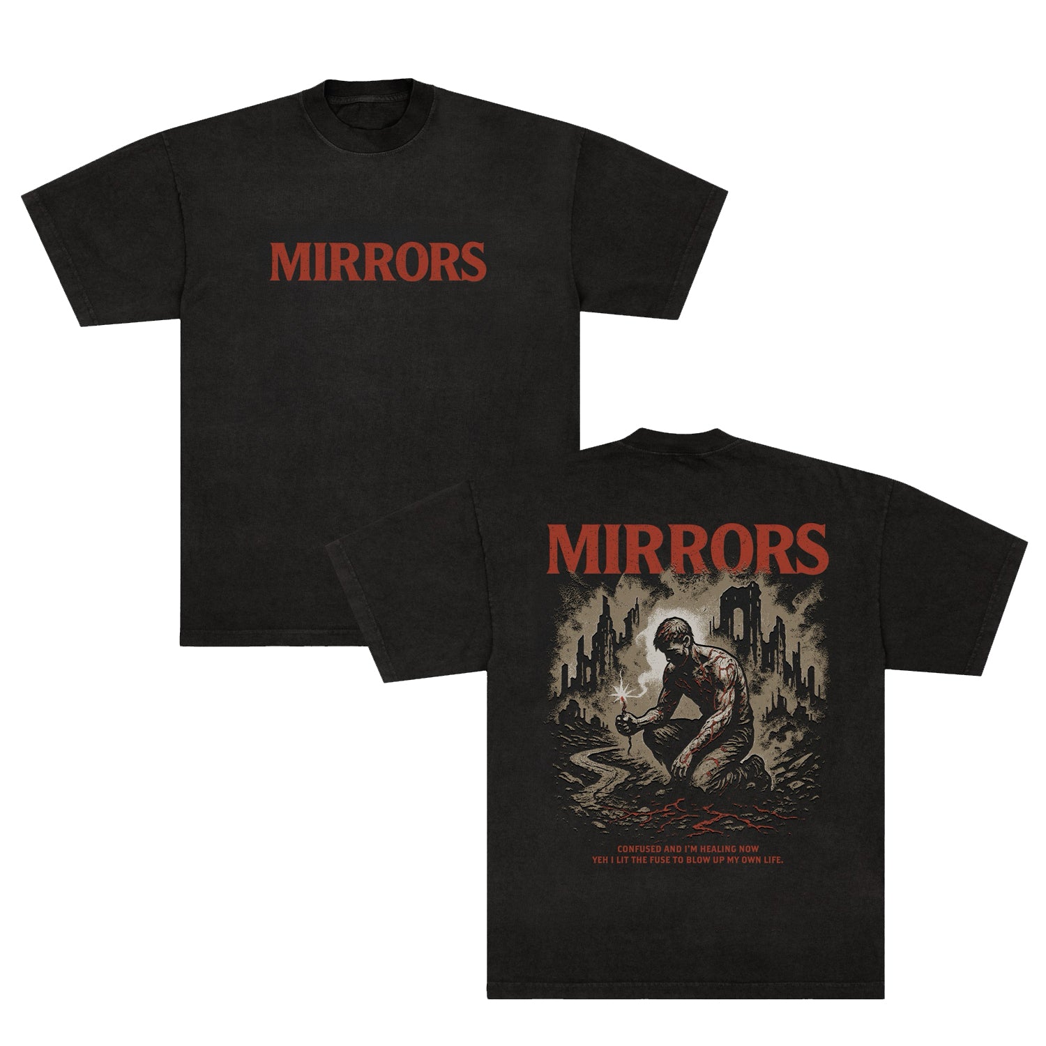 Mirrors - Lit The Fuse Tee (Black)