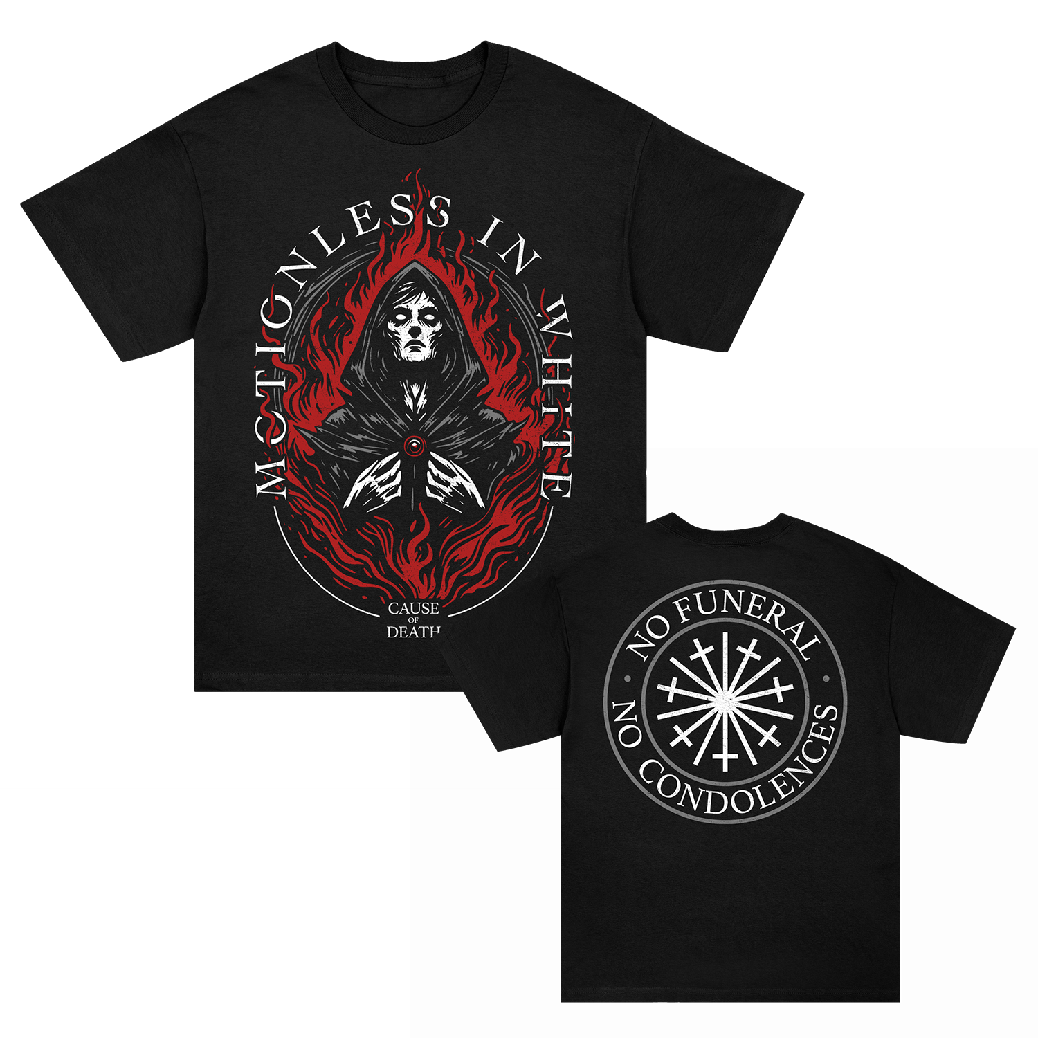 Motionless In White - Cause Of Death Tee (Black)