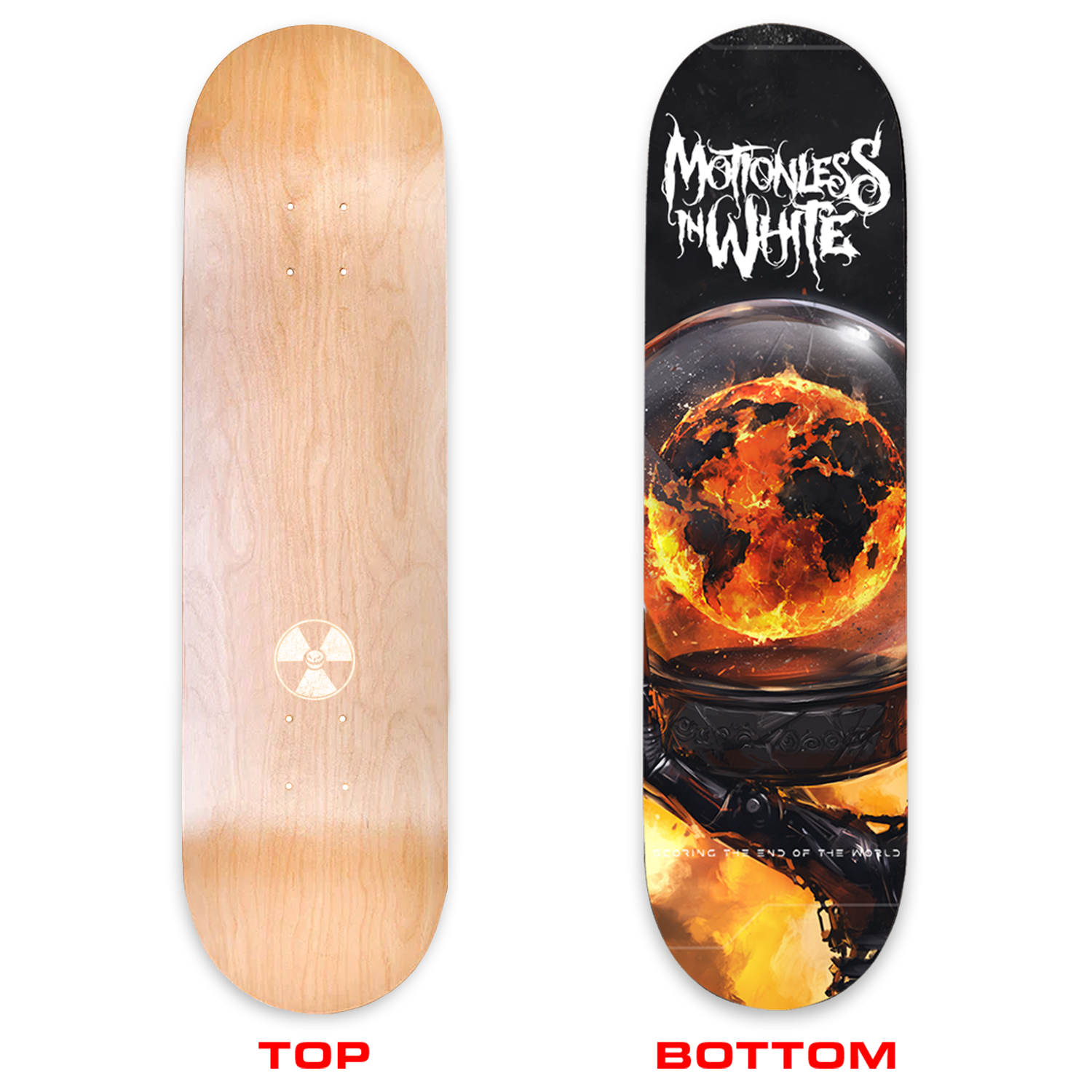 Motionless In White - STEOTW Main Cover Skate Deck. Limited To 200 Available