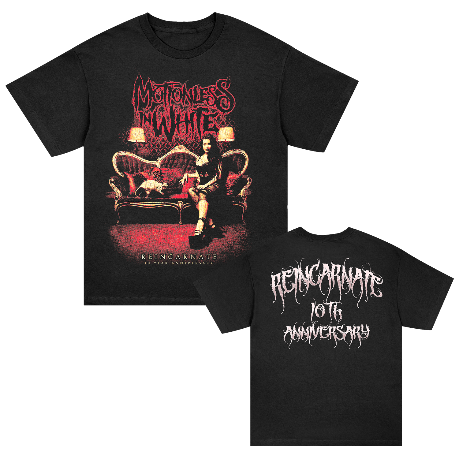 Motionless In White - Reincarnate 10 Year Tee (Black)