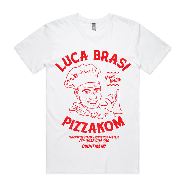 Luca Brasi x Pizzakom Tee (White)