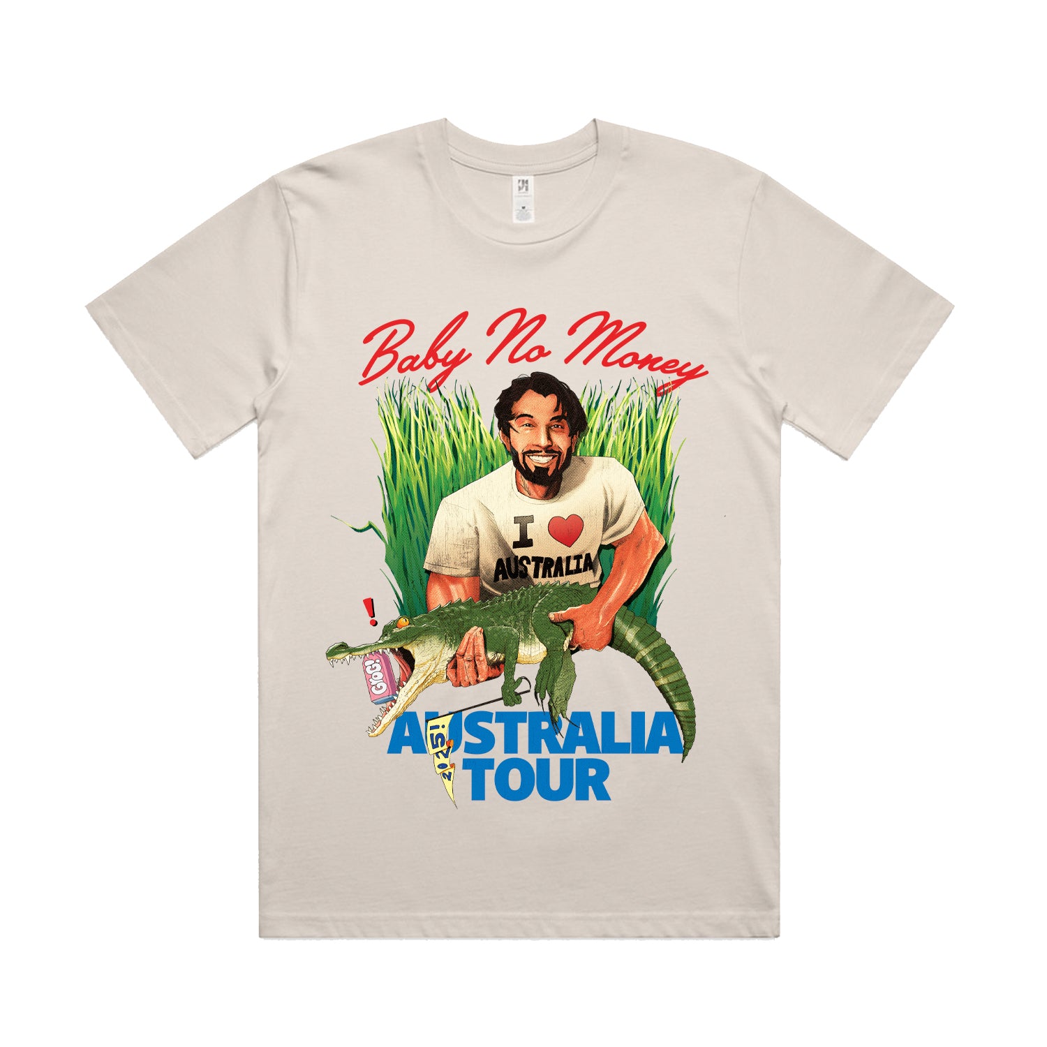 bbno$ - 2025 Tour Tee (Bone) - Limited Edition&nbsp;
