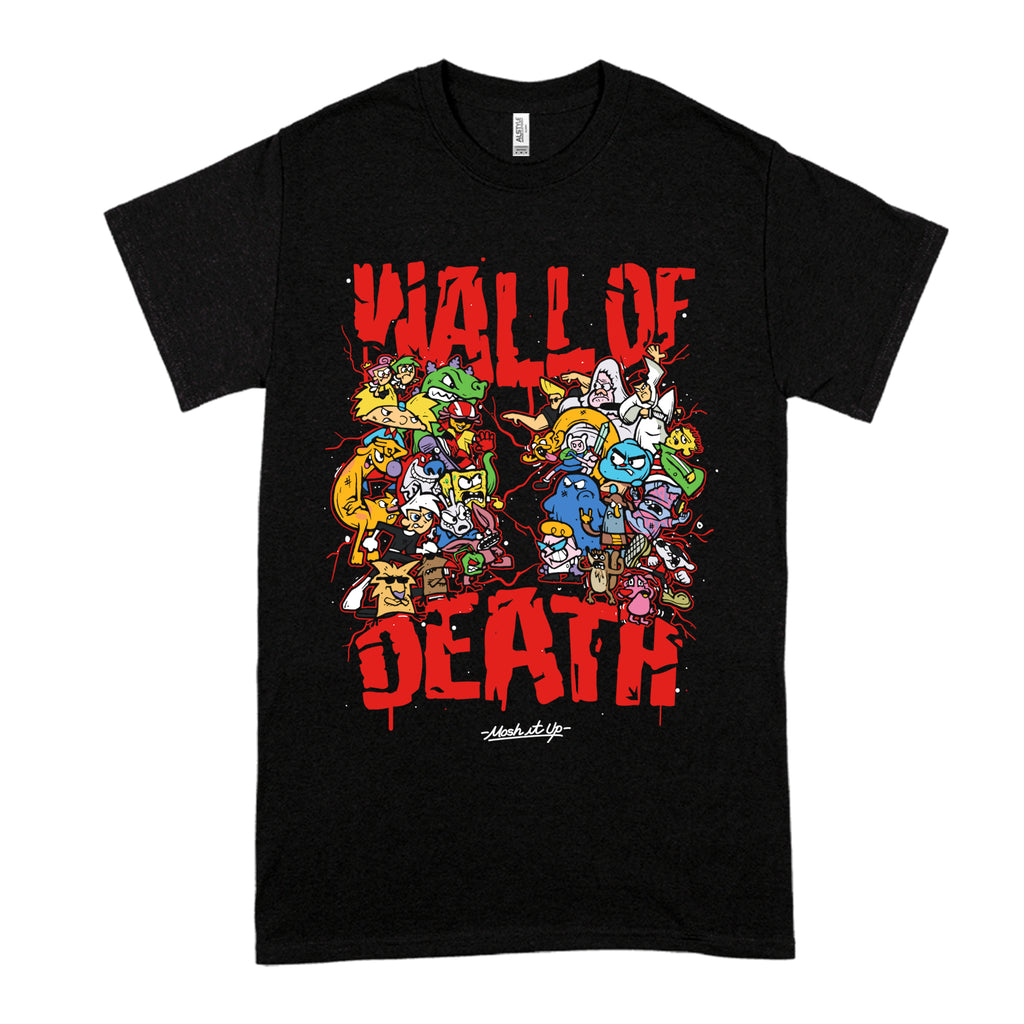 Mosh It Up - Wall Of Death Toons T-shirt (Black)