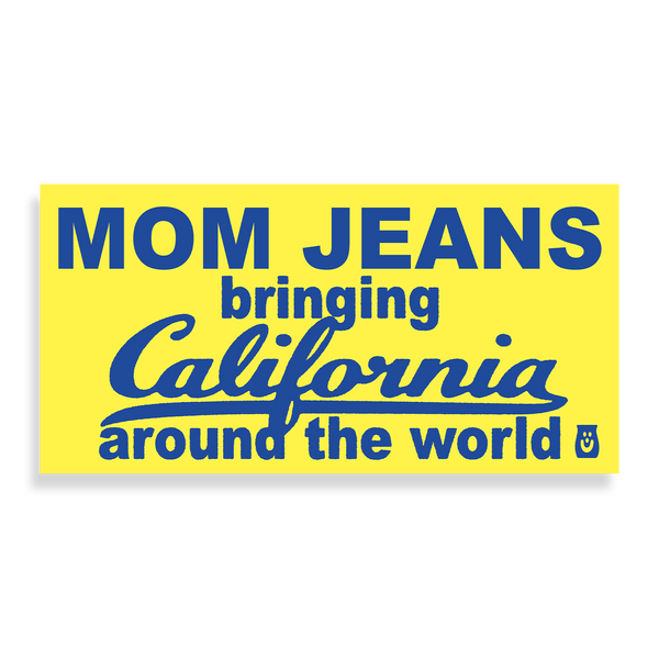 Mom Jeans - Bringing California Sticker (Yellow)