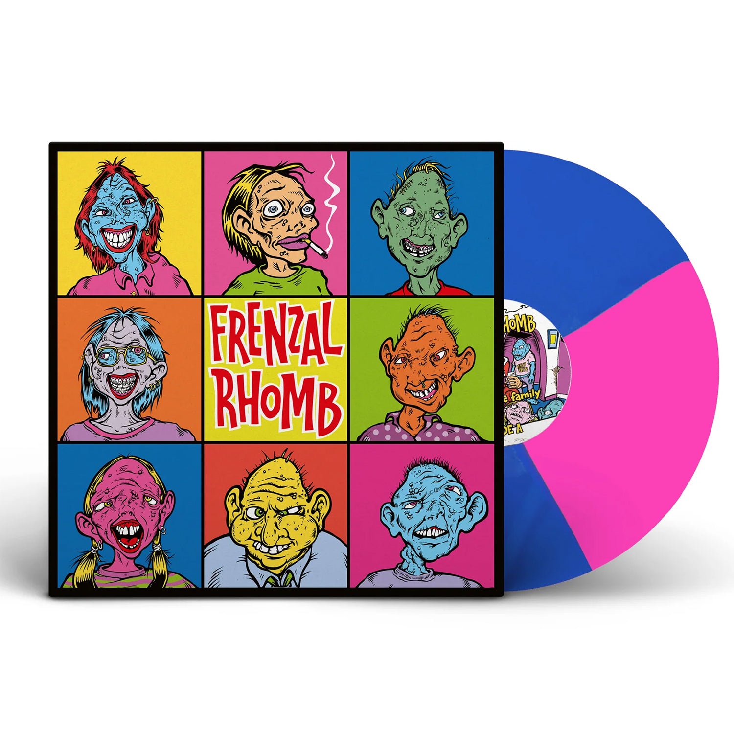 Frenzal Rhomb - Meet The Family LP (Pink & Blue Vinyl)