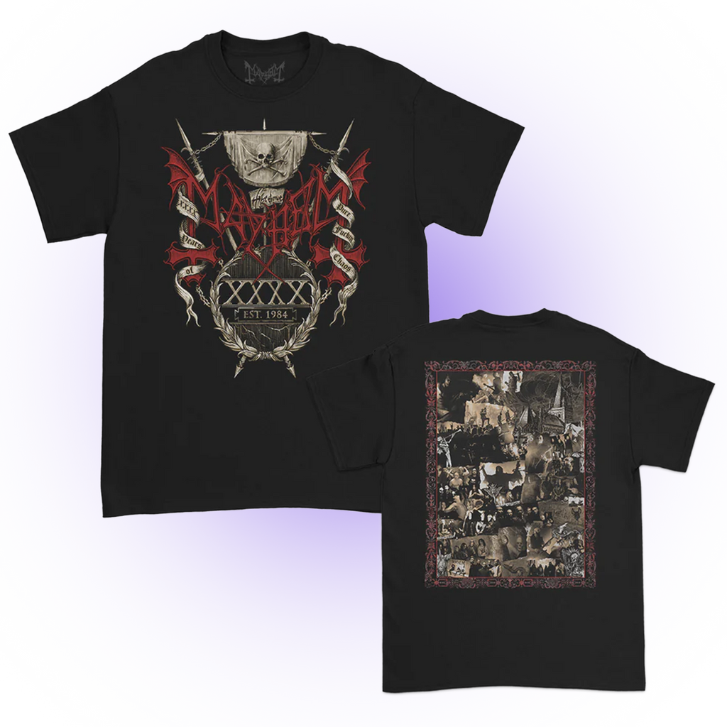 Mayhem - 40th Anniv. Collage Tee (Black)