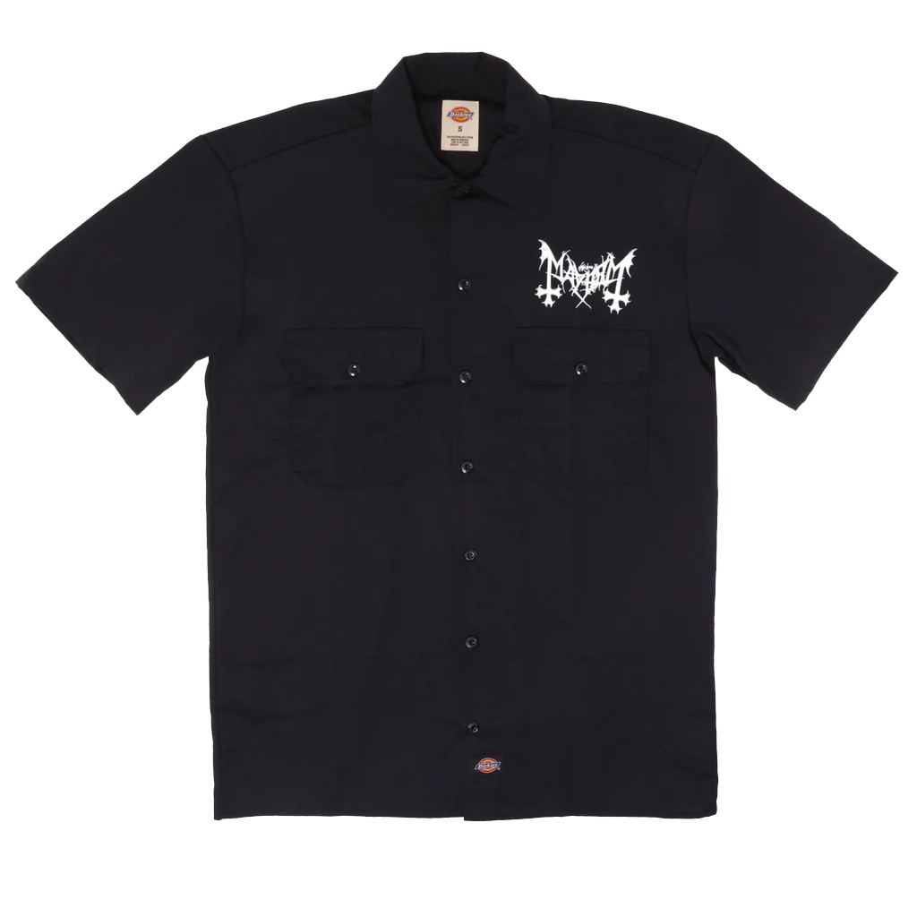 Mayhem Logo Work Shirt (Black)– Artist First