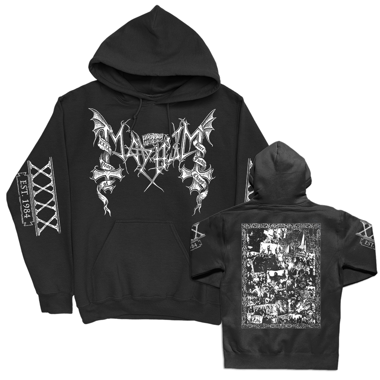 40th Anniv. Collage Pullover Hoodie (Black)– Artist First