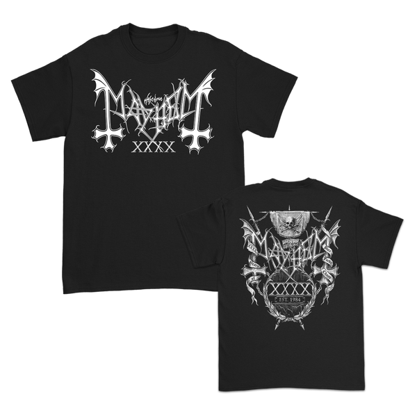 Mayhem - 40th Anniv. Logo Tee (Black)