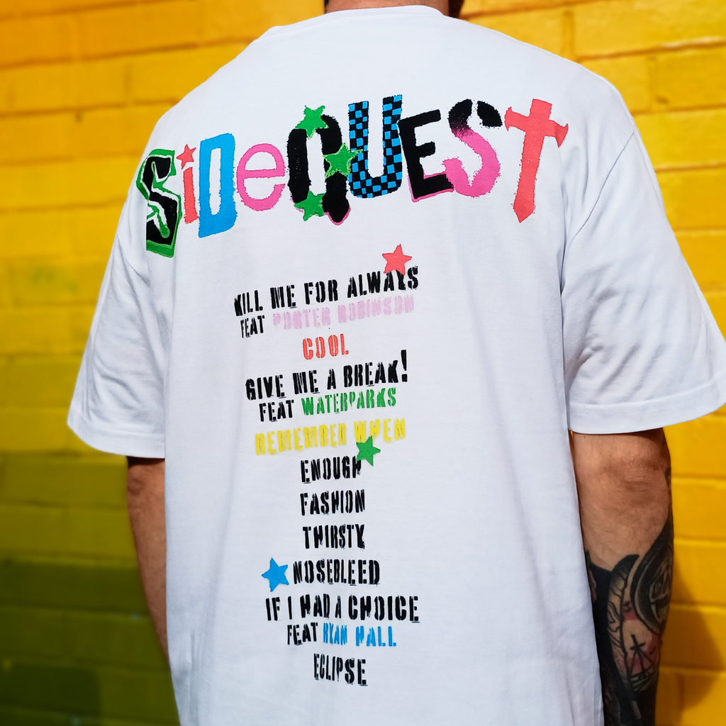 Michael Clifford - SIDEQUEST Nail Art T-Shirt (White)