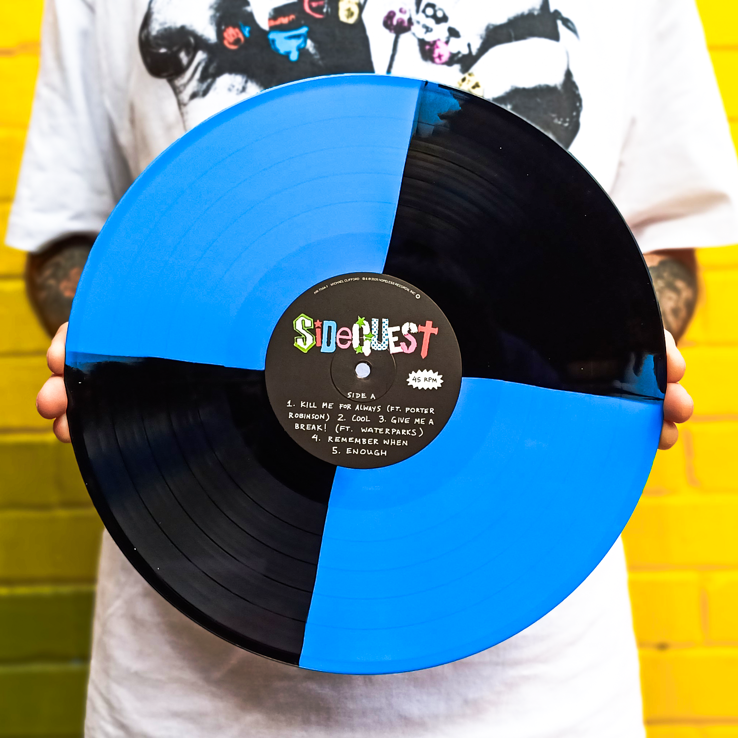 Michael Clifford - SIDEQUEST LP (Black & Blue Quad Deluxe Vinyl)