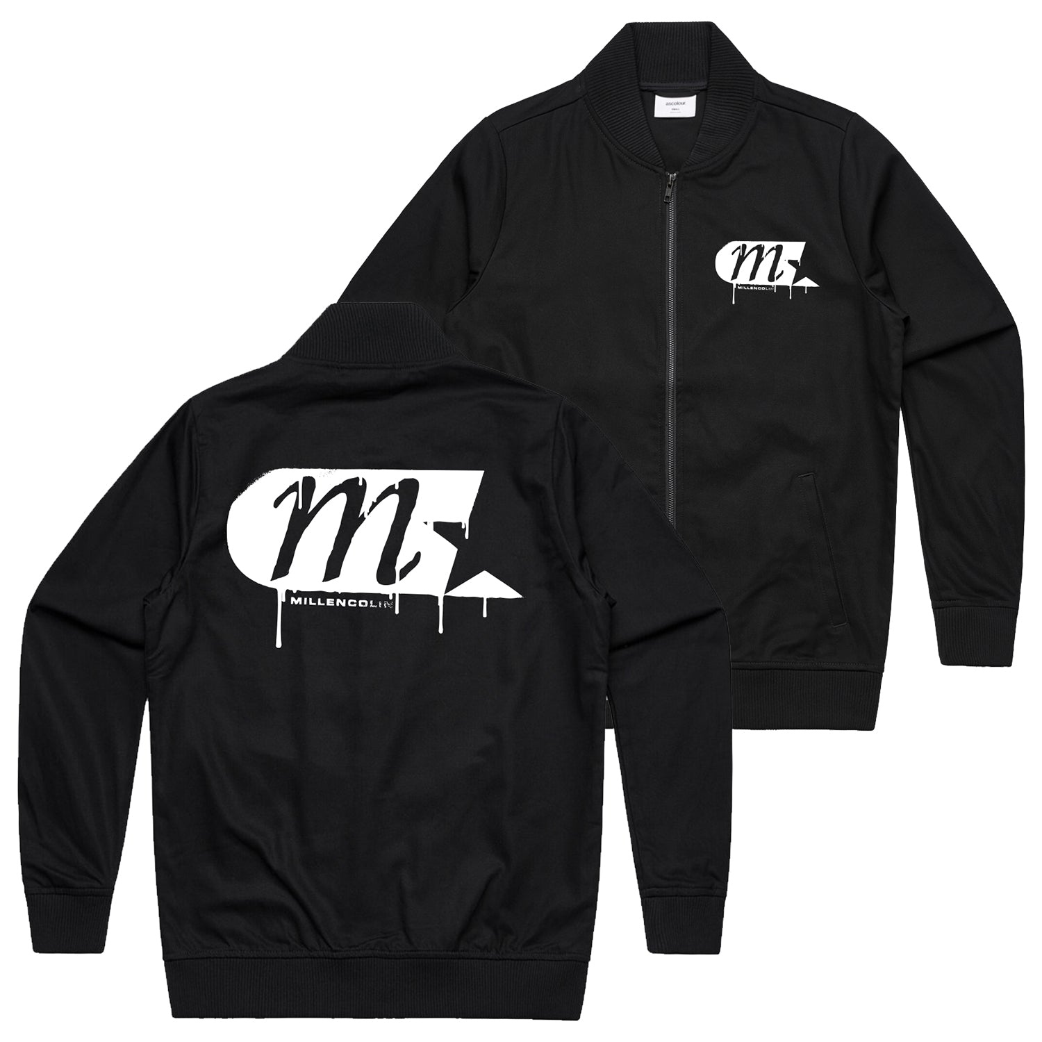 Millencolin – Spray Logo Bomber Jacket (Black)