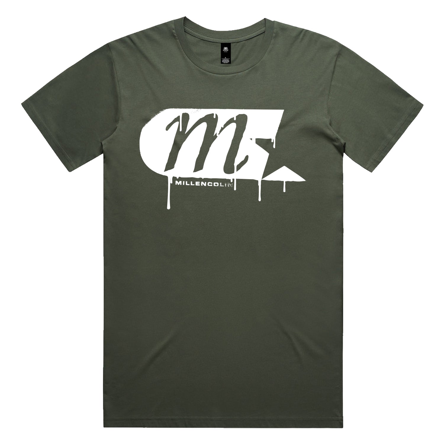 Millencolin – Spray Logo T-Shirt (Army Green)