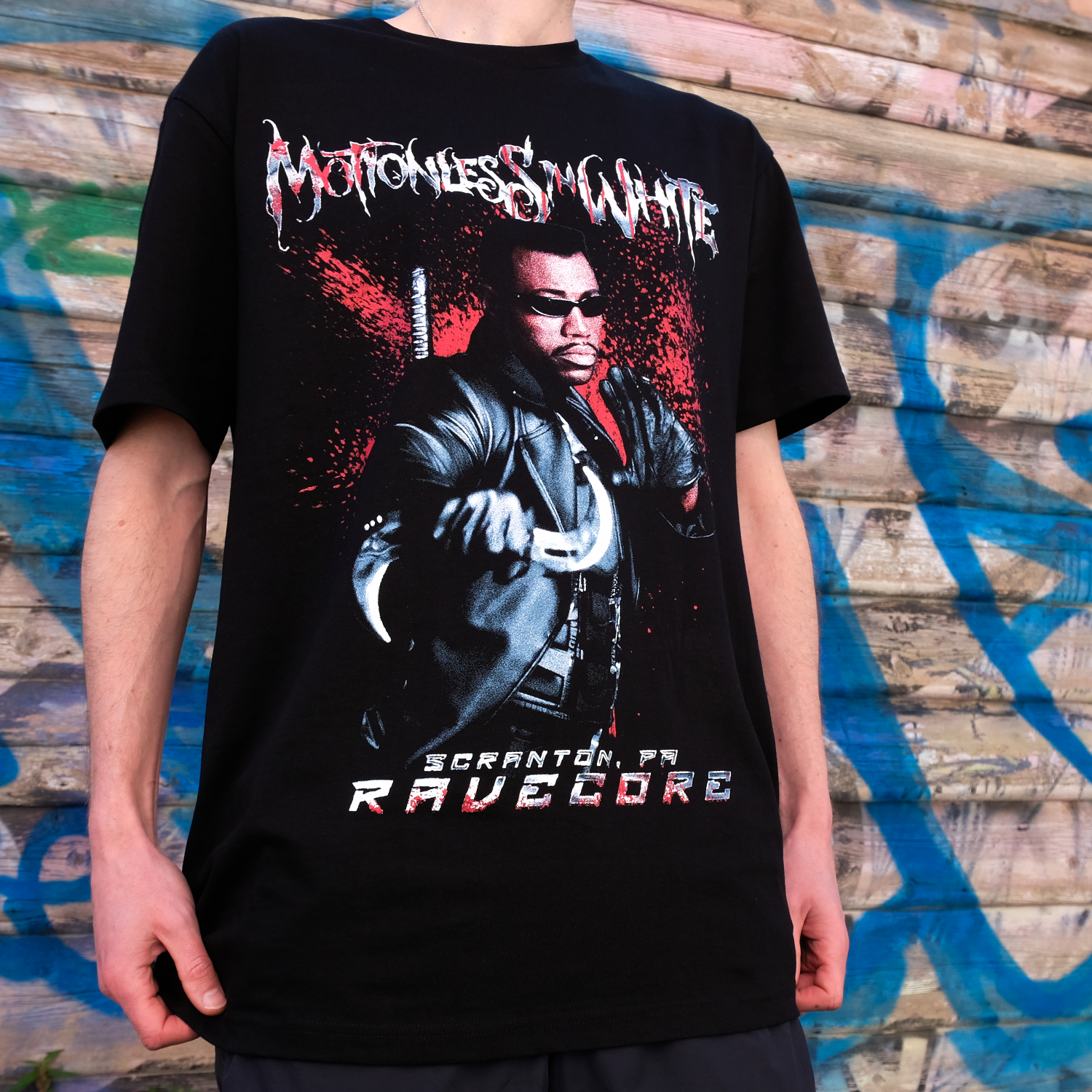 Motionless In White - Scranton PA Ravecore T-Shirt (Black)
