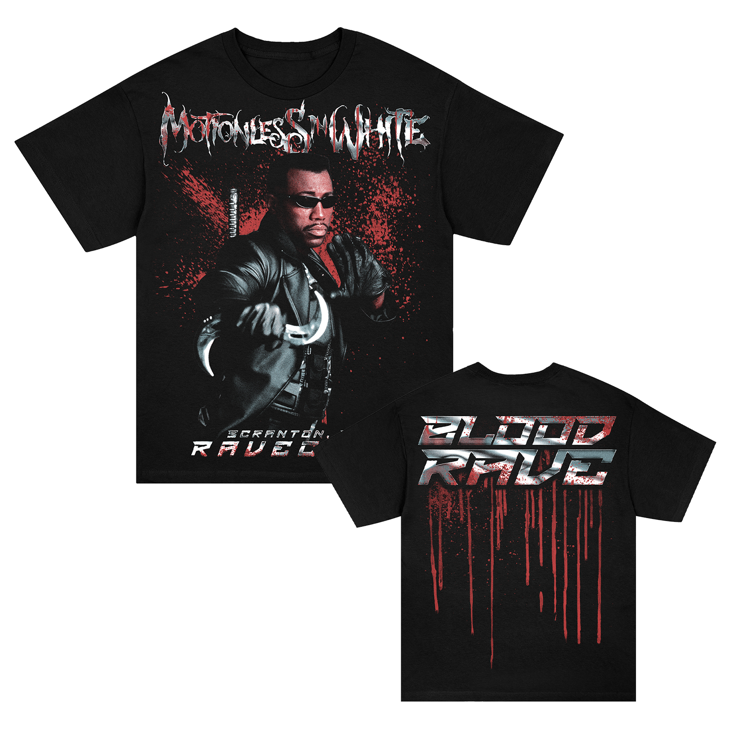 Motionless In White - Scranton PA Ravecore T-Shirt (Black)
