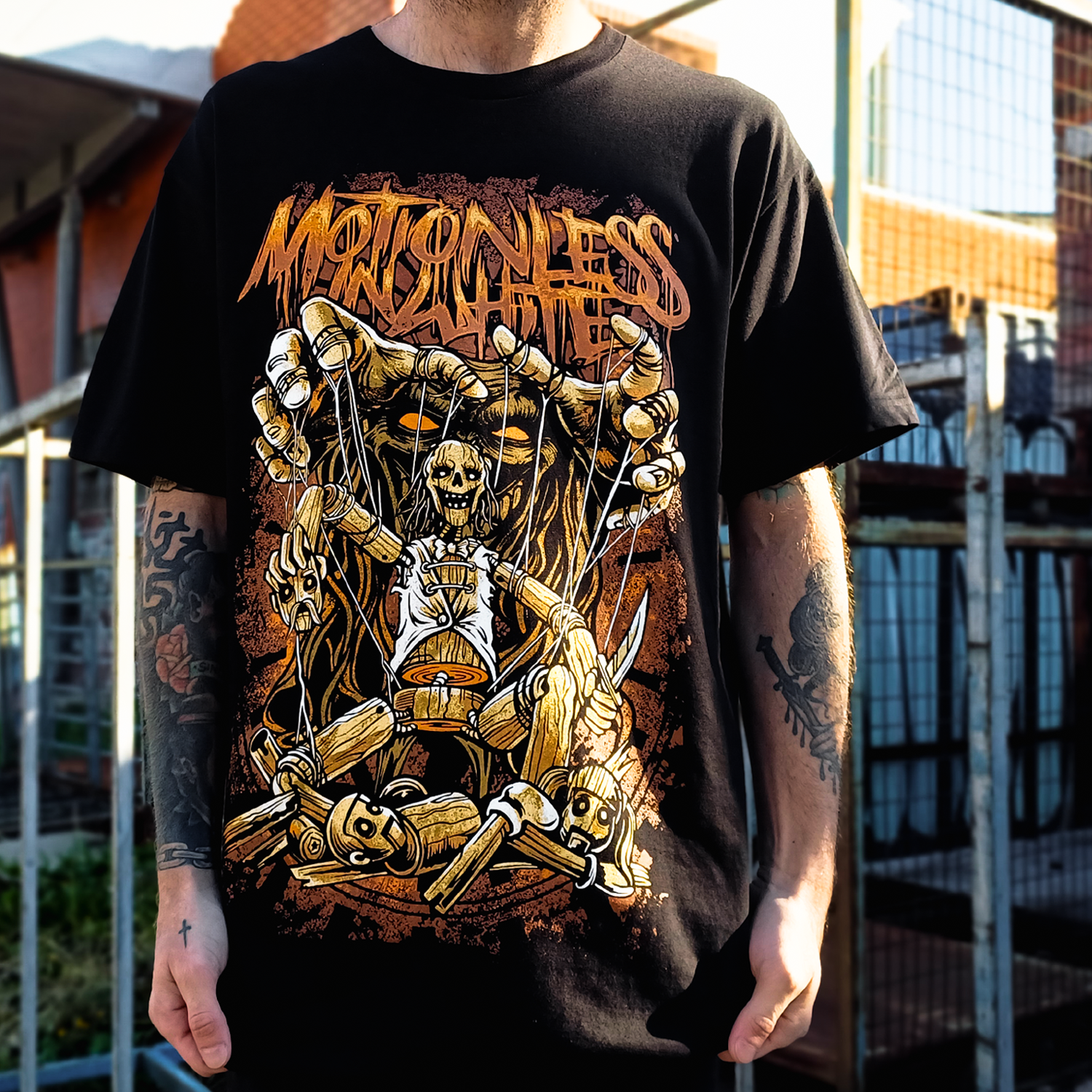 Motionless In White - Puppets Throwback Tee (Black)
