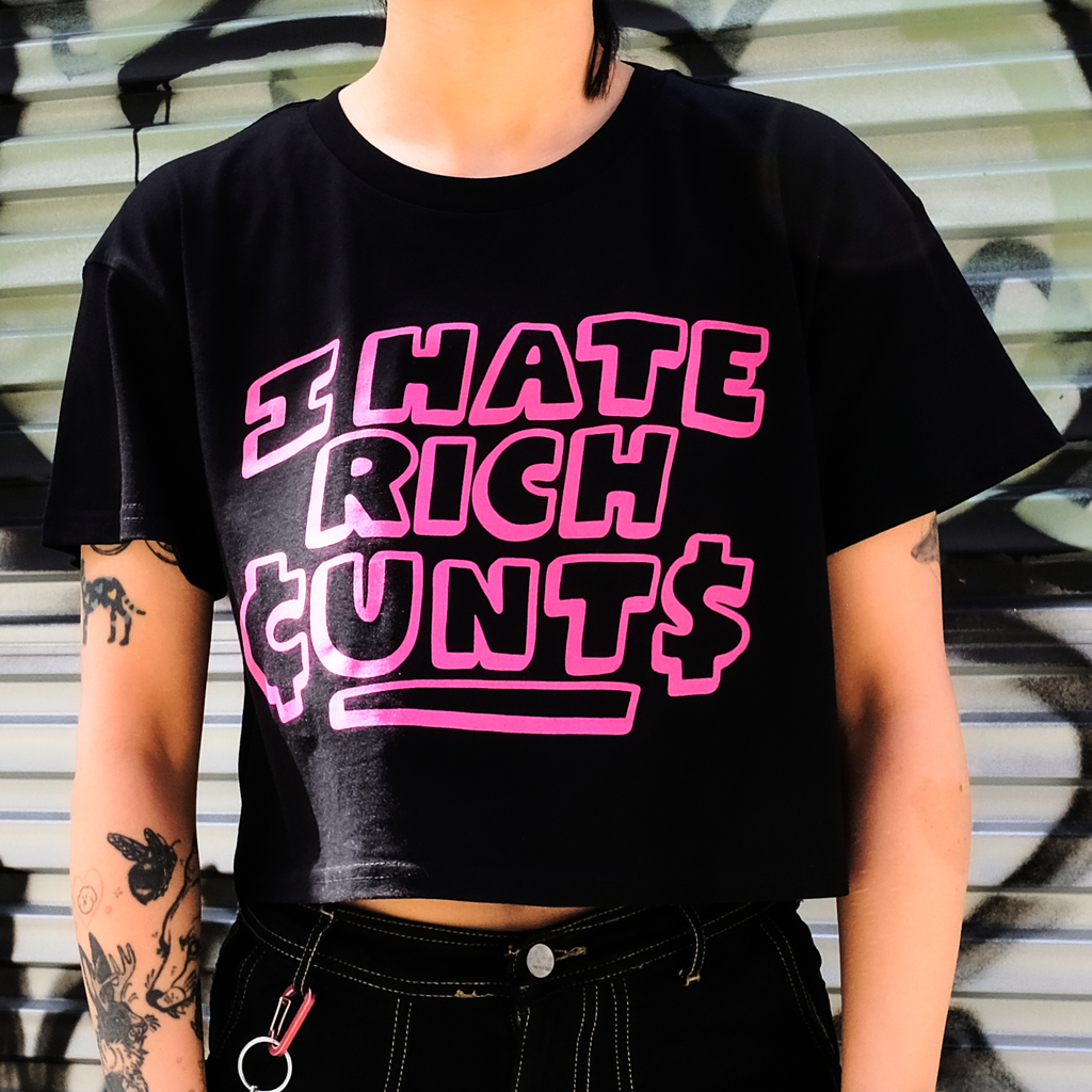 MUDRAT - Rich C_nts Crop Tee (Black)