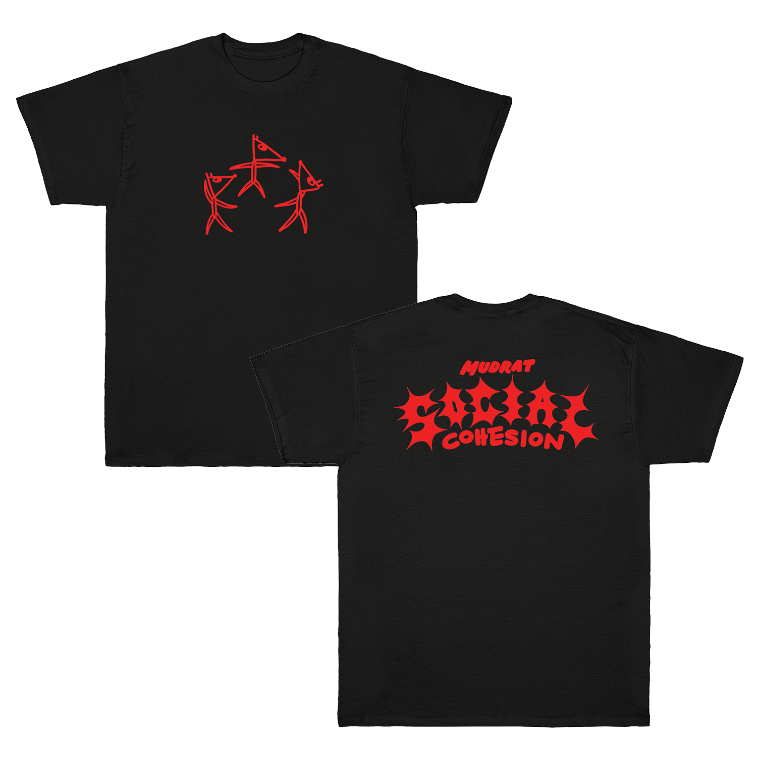 MUDRAT - Social Cohesion T-Shirt (Black) - EU Tour Edition