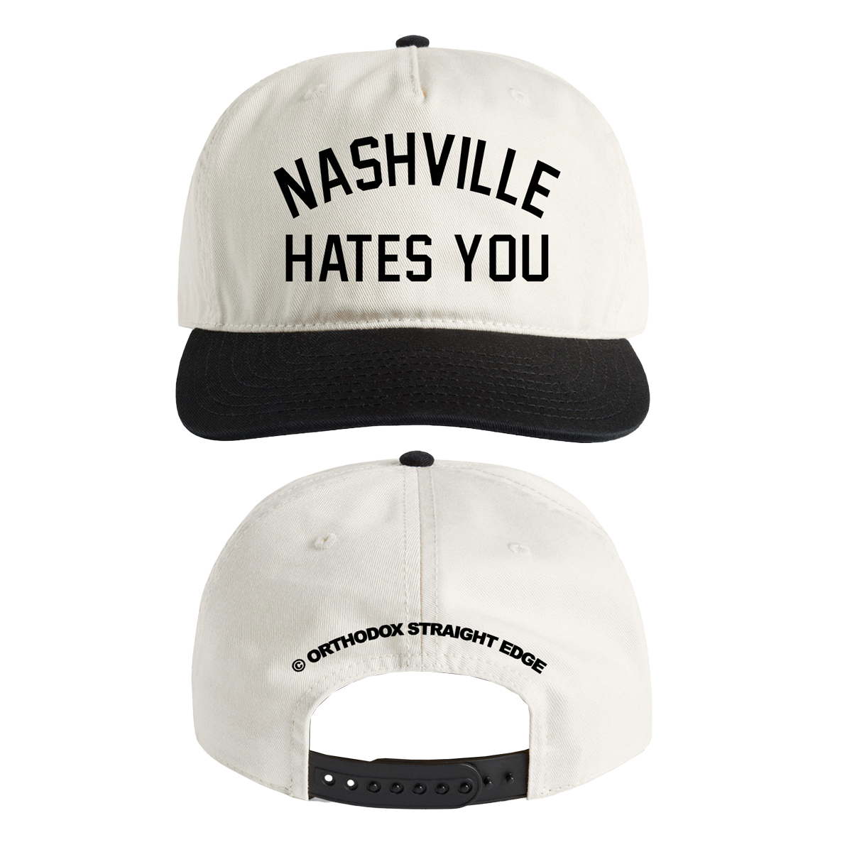 Orthodox - Nashville Hates You Snapback (White/Black)