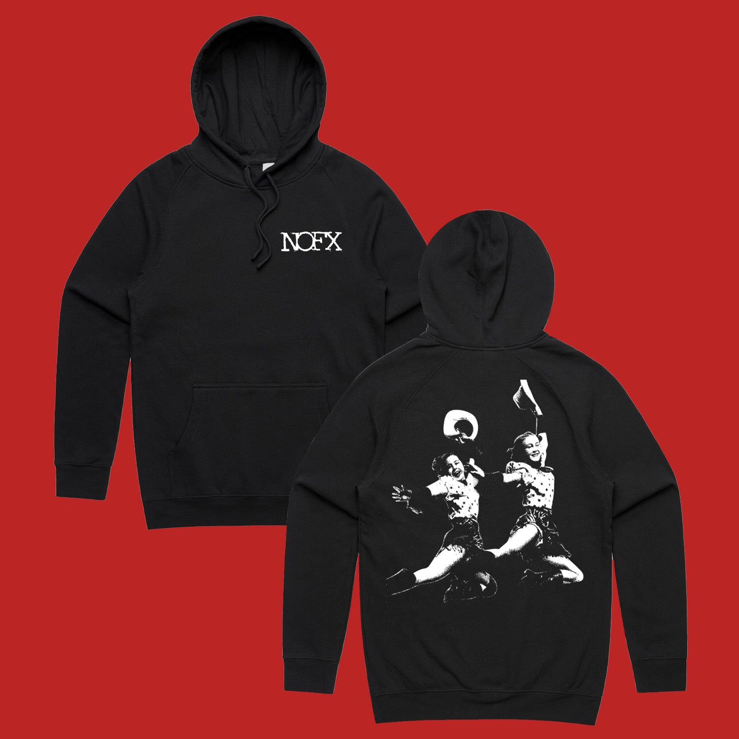 NOFX - Jumping Girls Hoodie (Black)