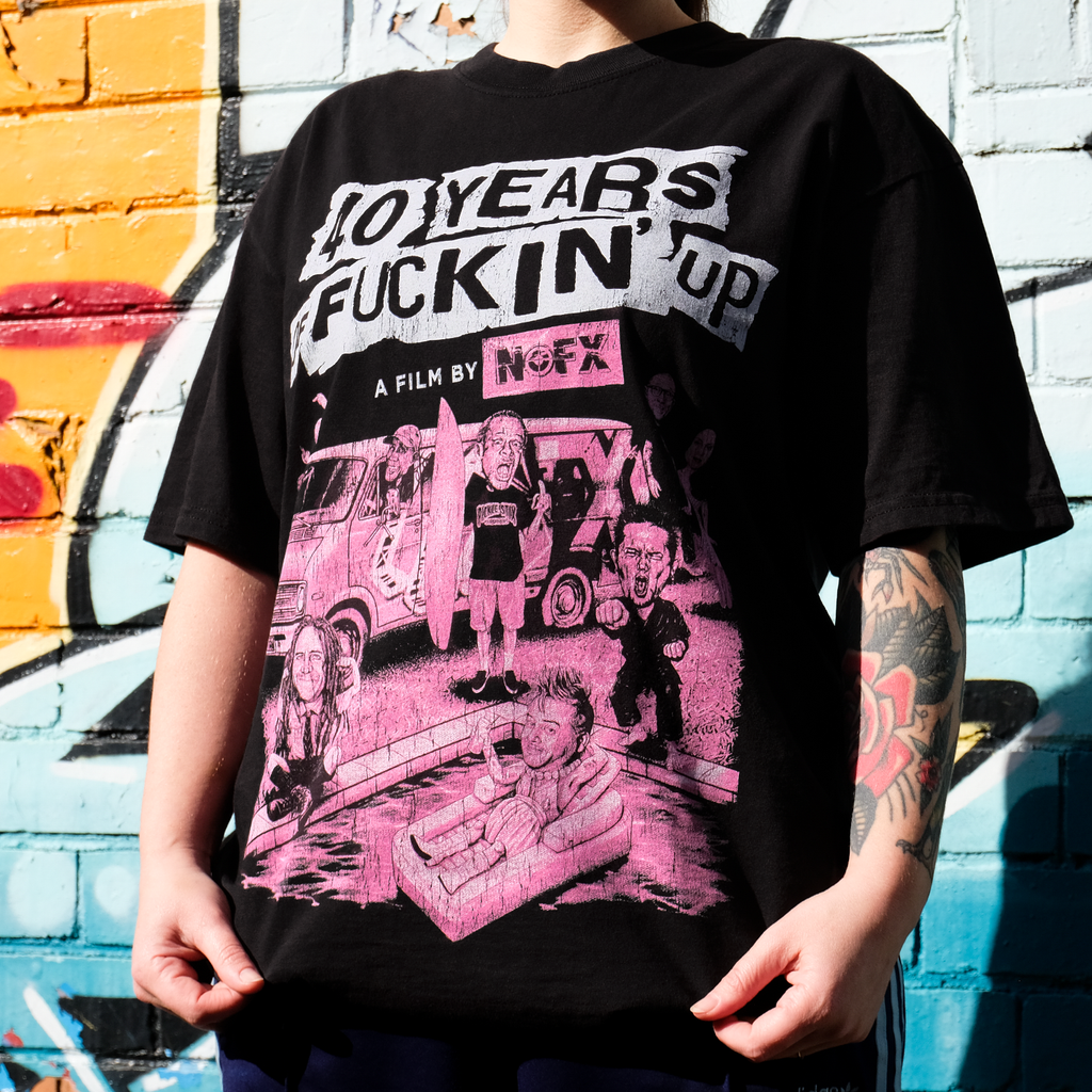NOFX - NOFX 40 Years of Fuckin' Up T-Shirt (Black)